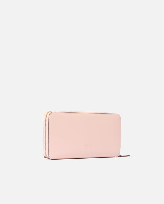 Zip-around leather purse