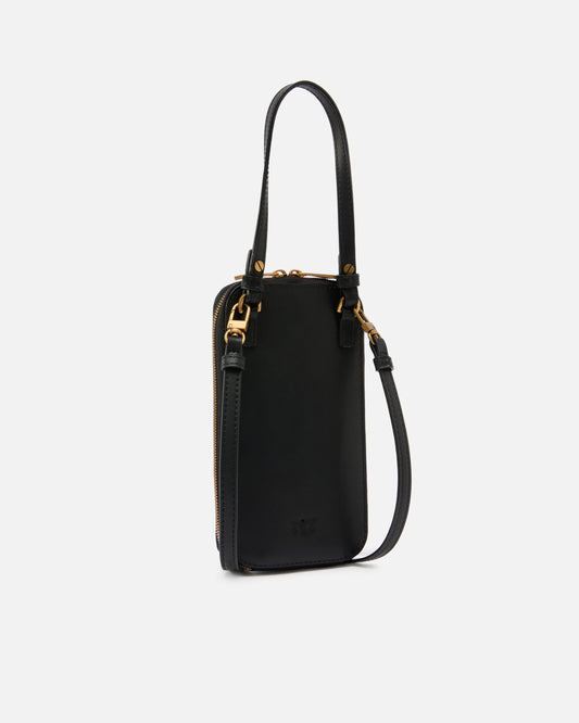 Zip-around leather smartphone case