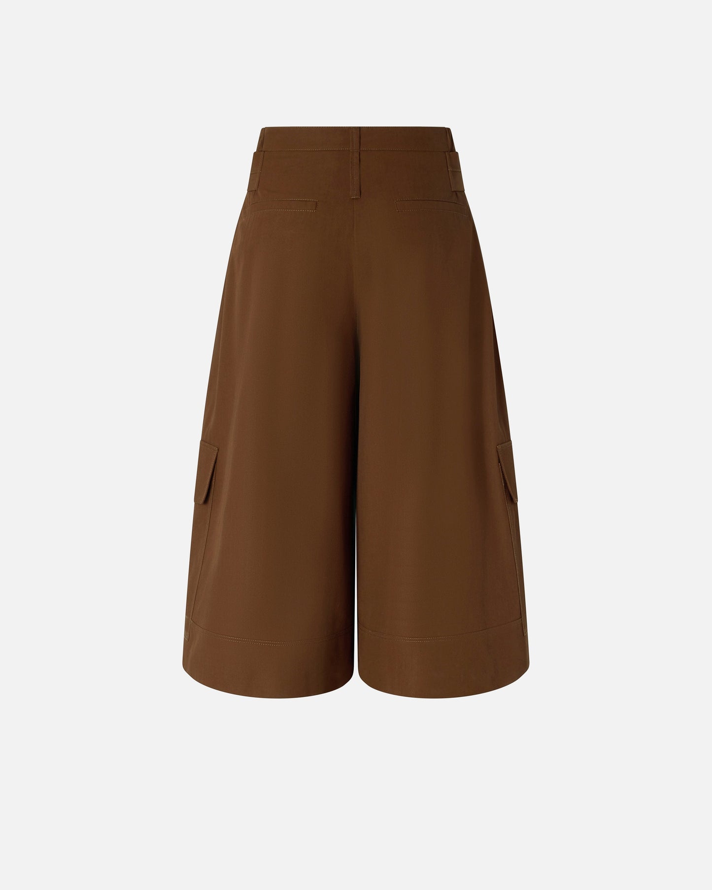 Fluid long shorts in cotton