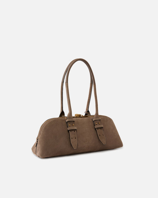 Escape Bag Horizontal large shoulder bag in suede