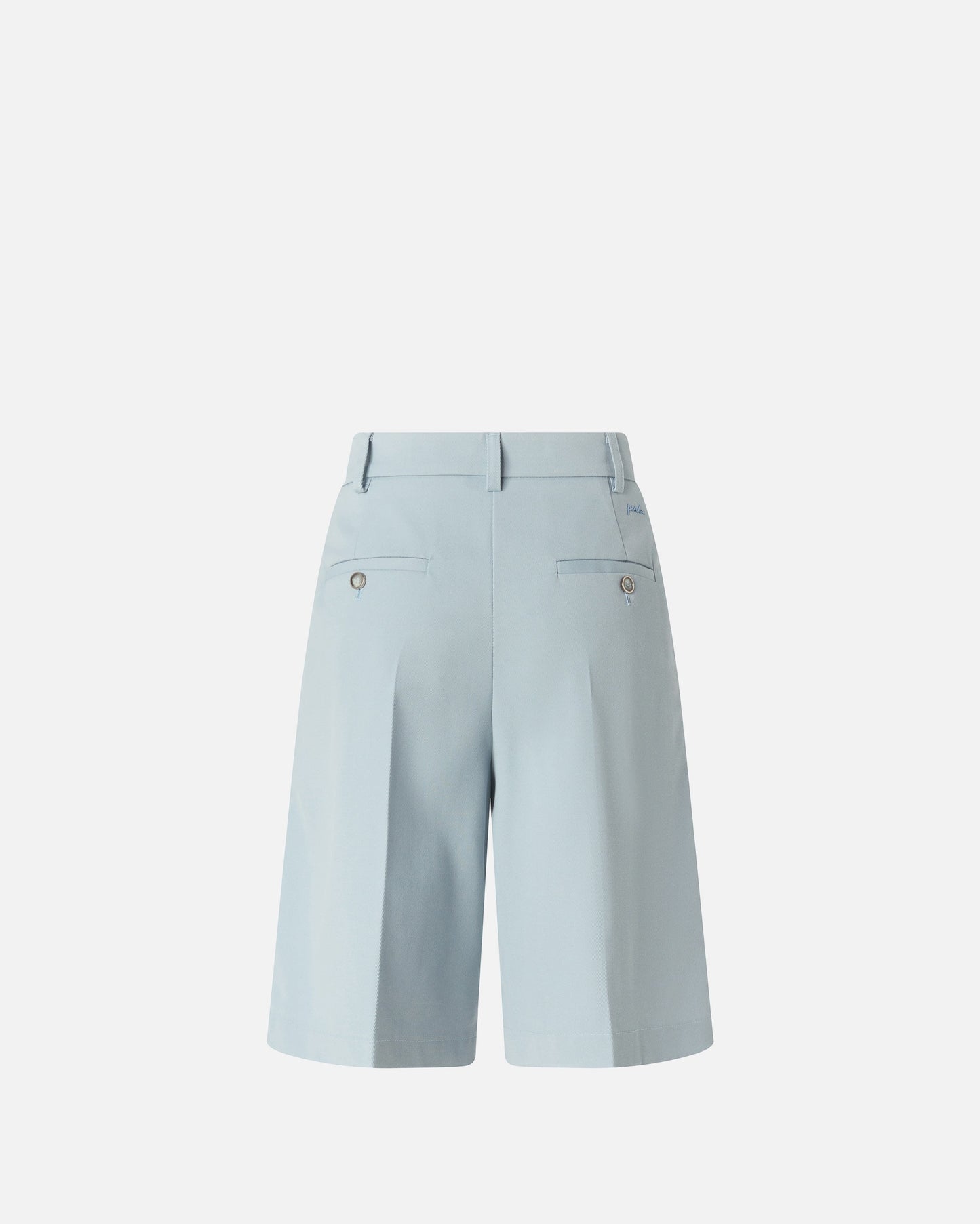 Bermuda shorts with pressed pleat detail