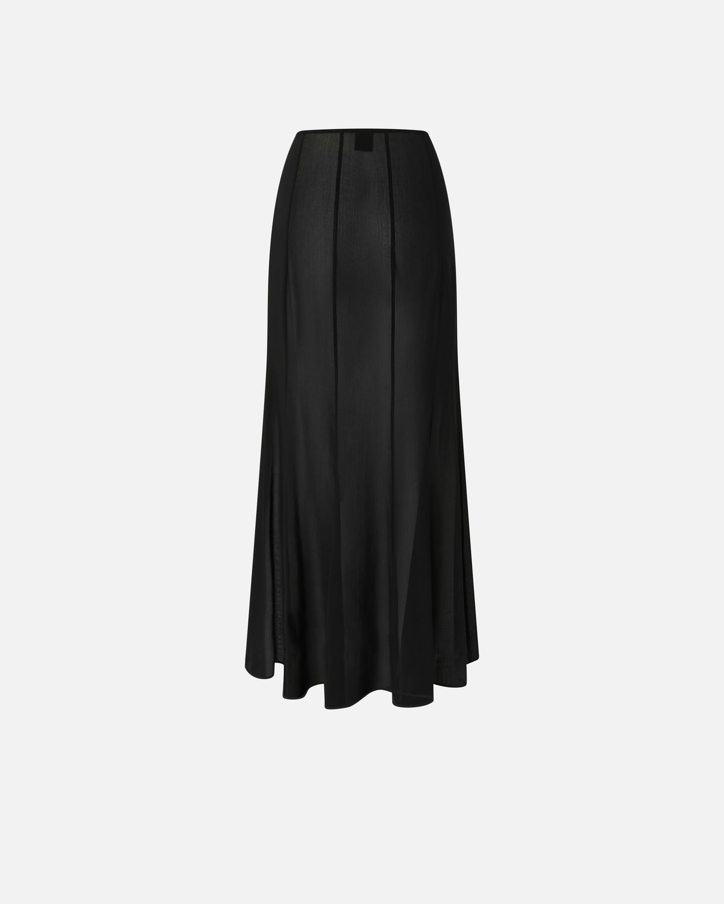 Long skirt with sheer details