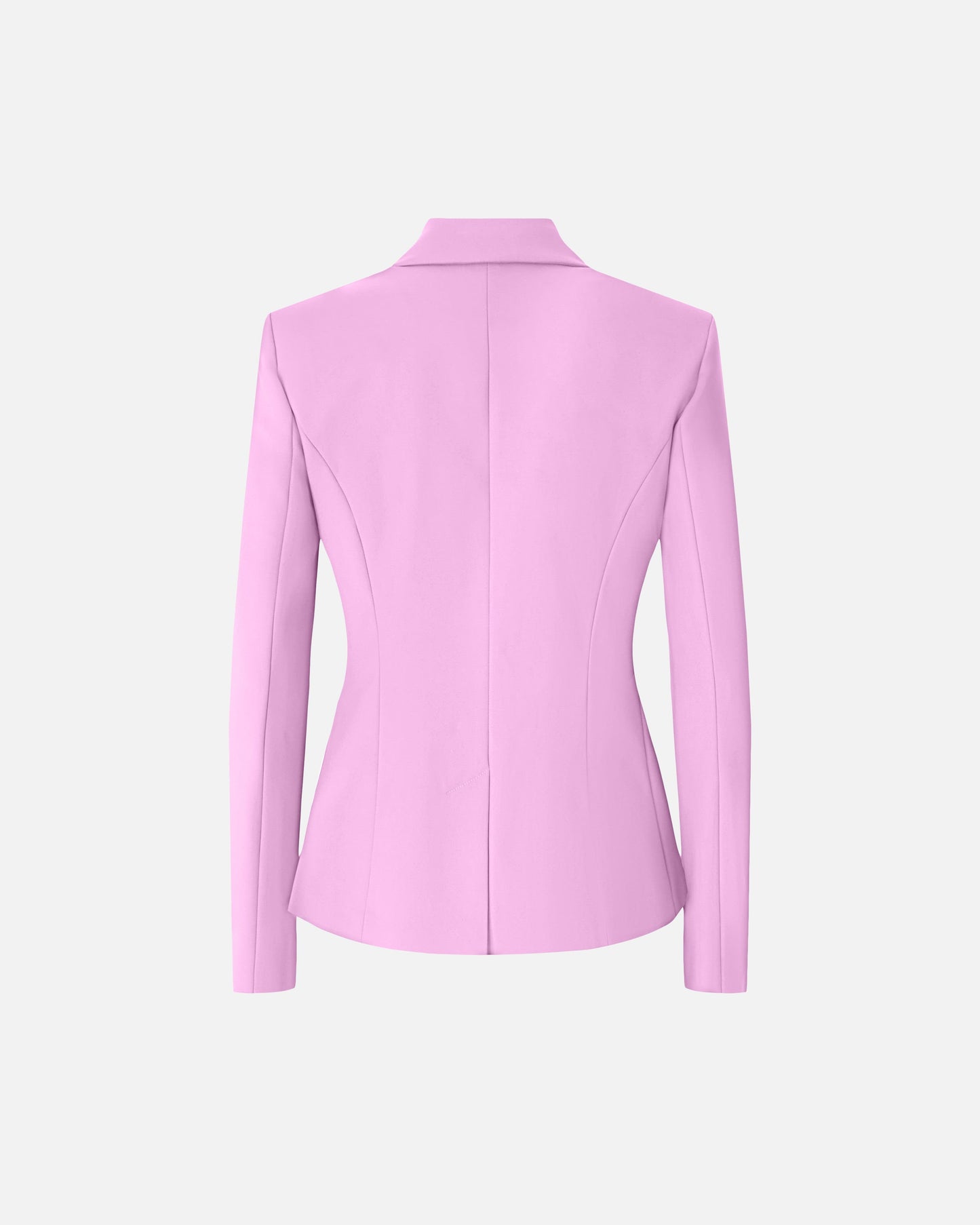 Linen-blend jacket with rear slit