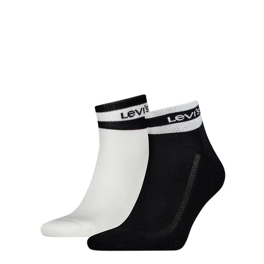 Mid Cut Sport Stripe Socks - 2 Pack