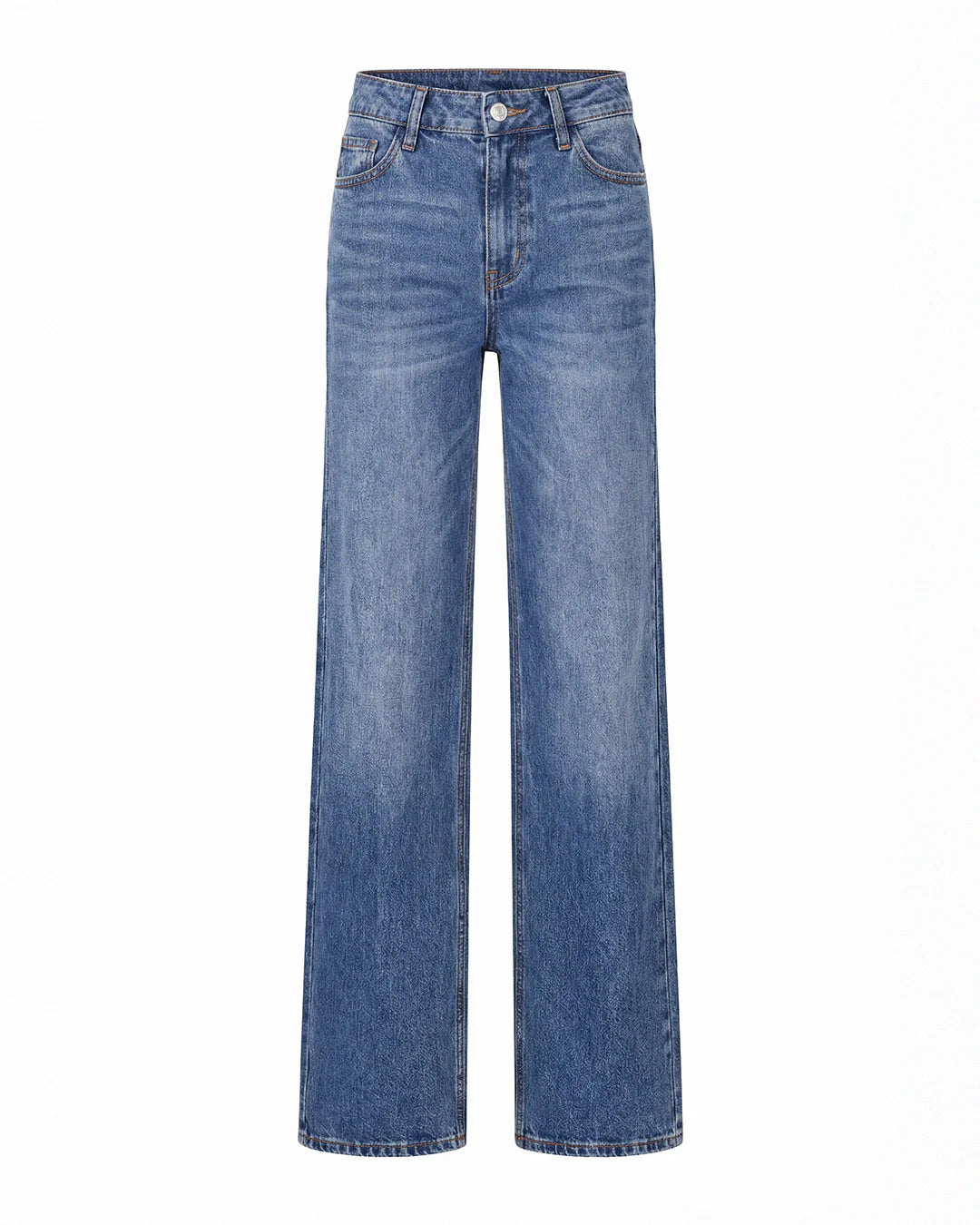 BBL Wide Leg Jeans mit mittlerer Leibhöhe