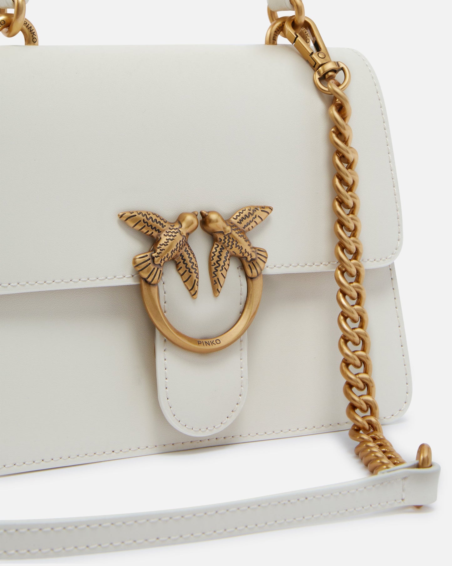 Mini handbag Love Bag Top Handle in leather