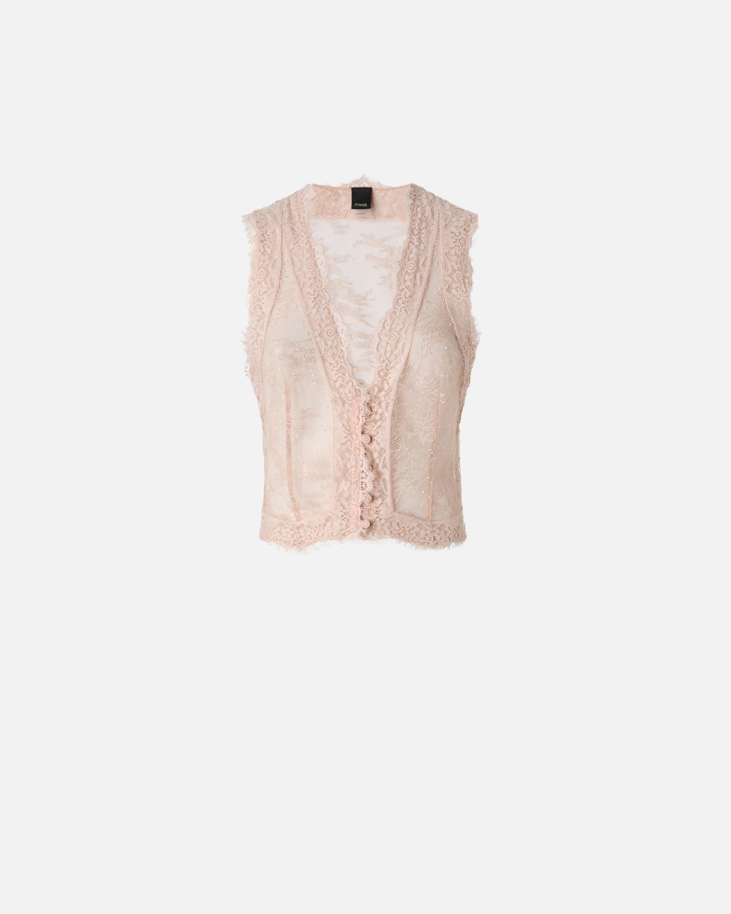Valenciennes lace vest