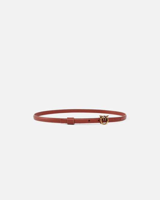 Thin belt with Love Birds buckle, 1cm