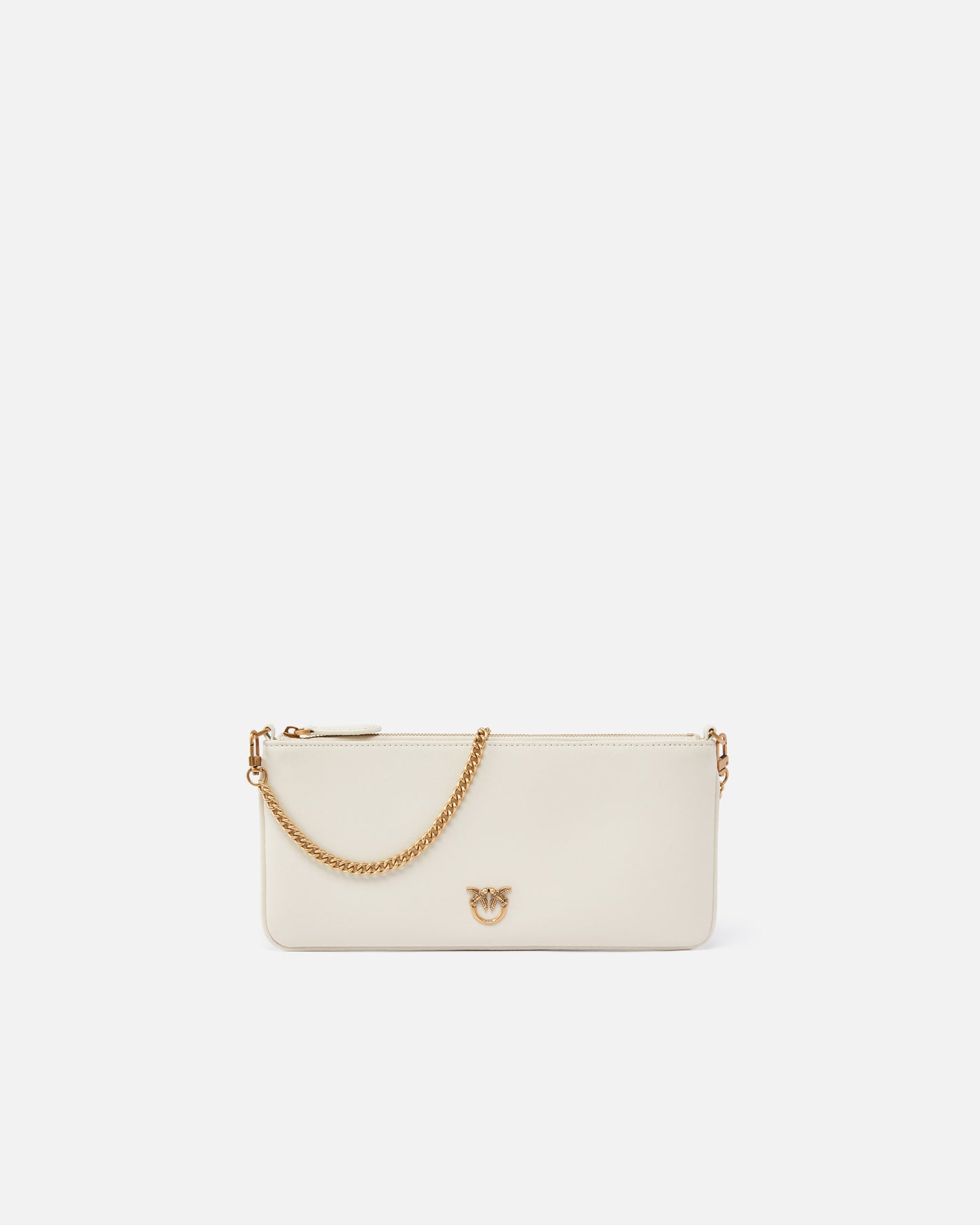 Horizontal Flat Bag in leather