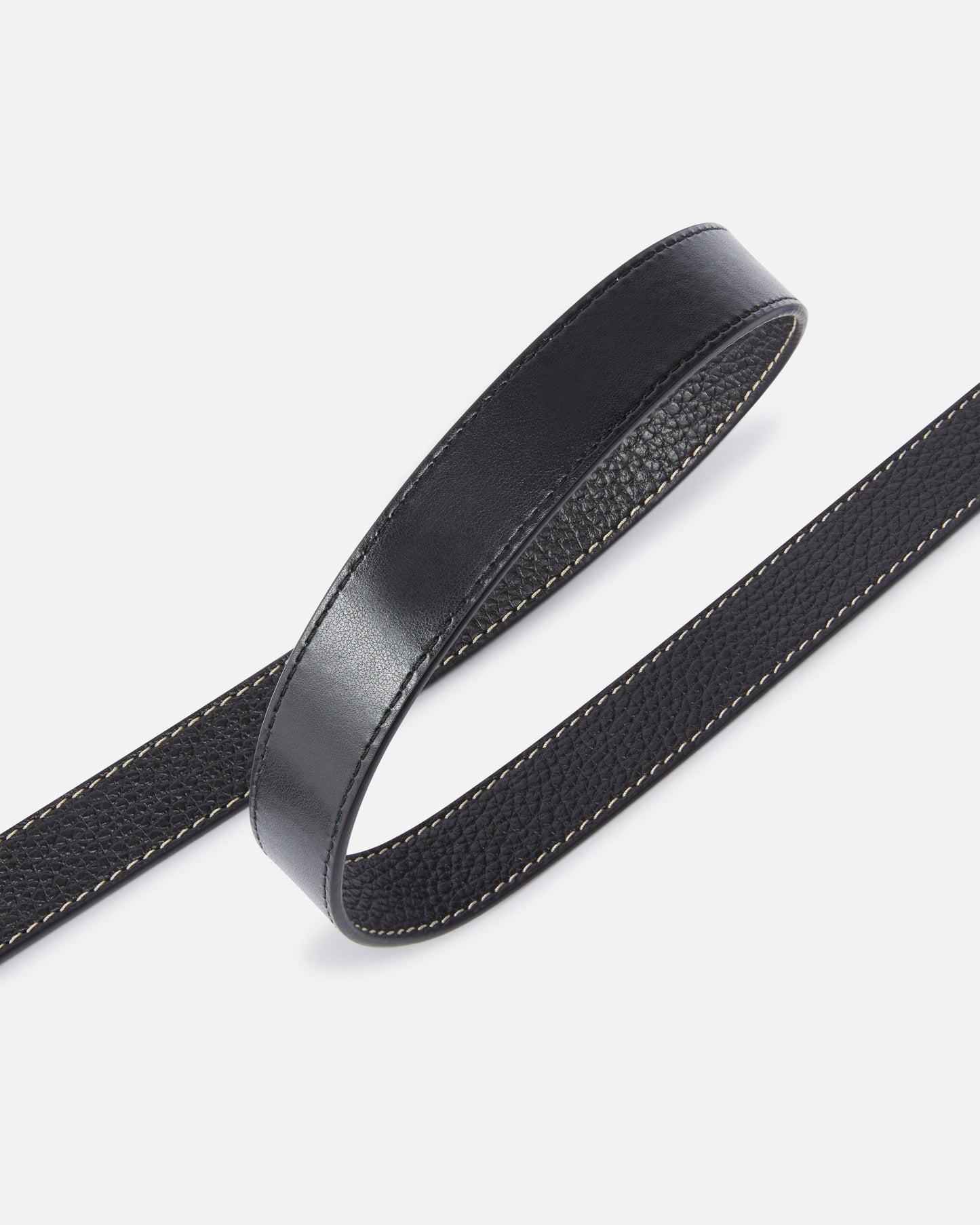Tumbled leather belt with Love Birds detail, 2.5 cm