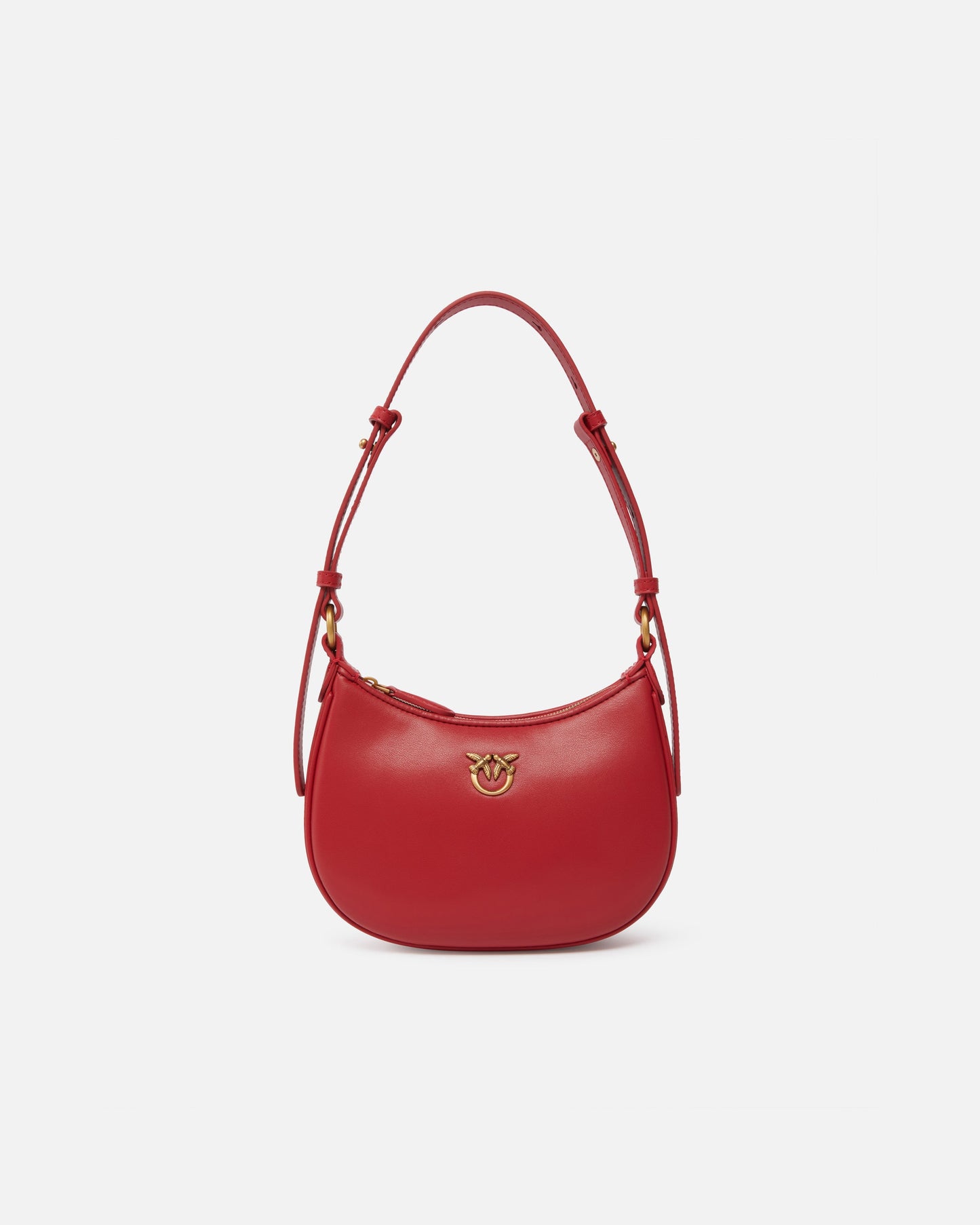 Half Moon baby leather shoulder bag