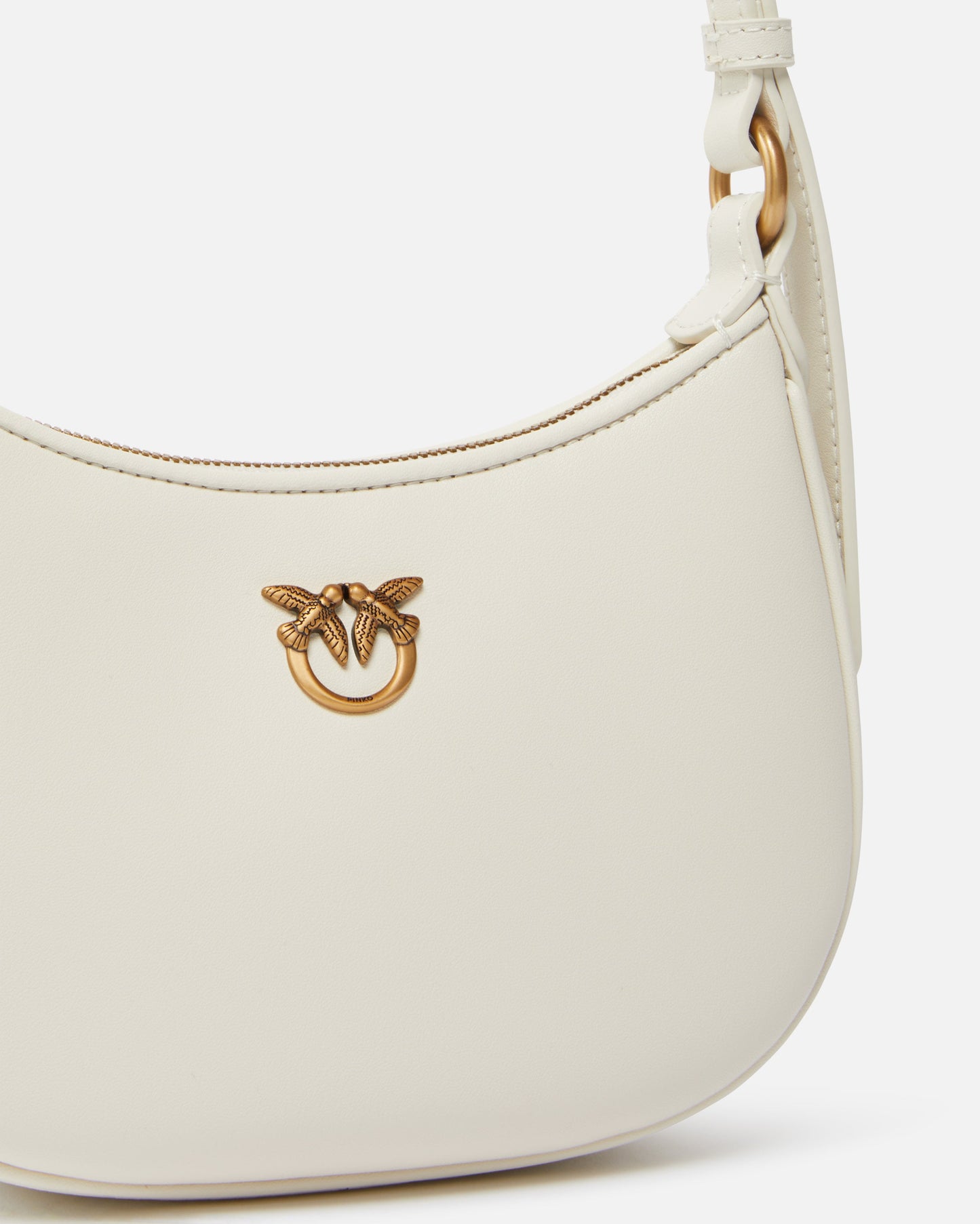 Half Moon baby leather shoulder bag