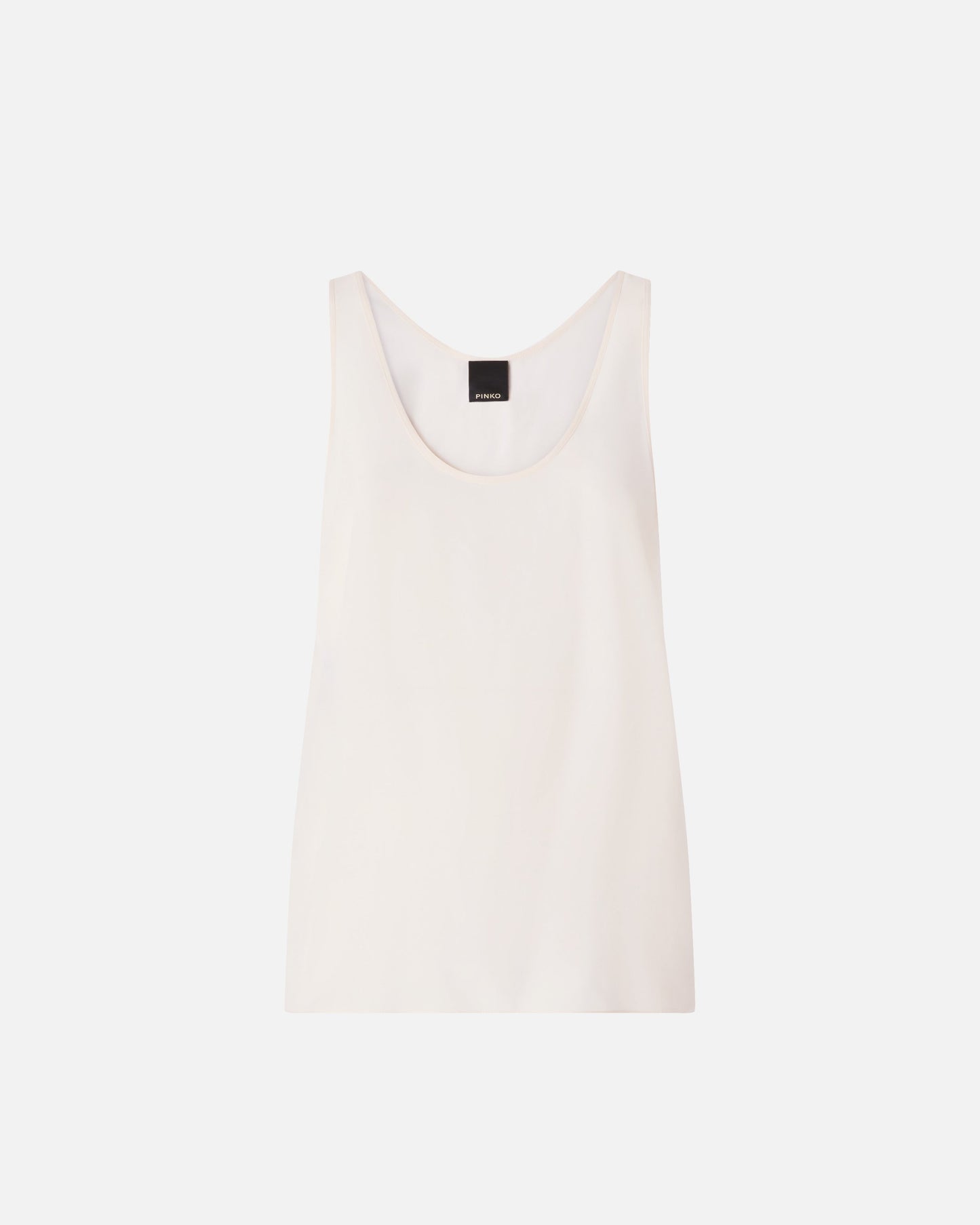 Vest top in sand wash silk