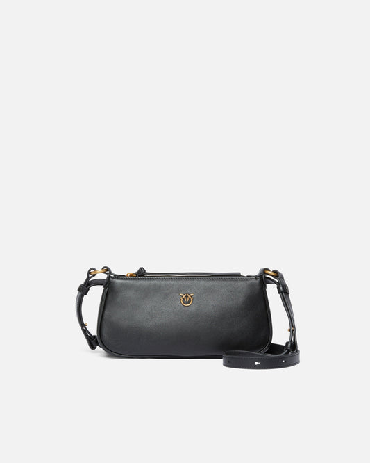 Leather Mini Half Moon crossbody bag