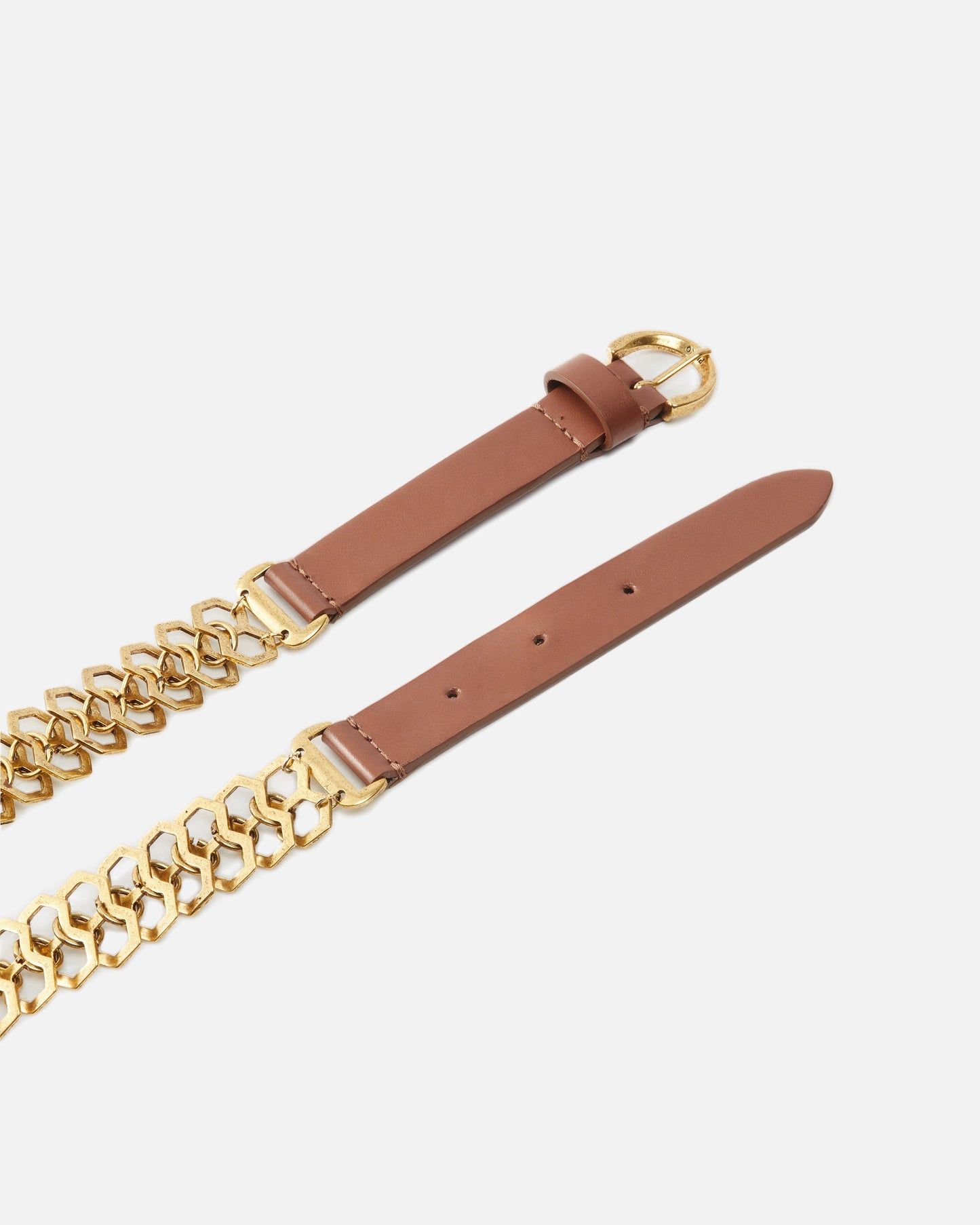 Belt with chain insert, 2 cm