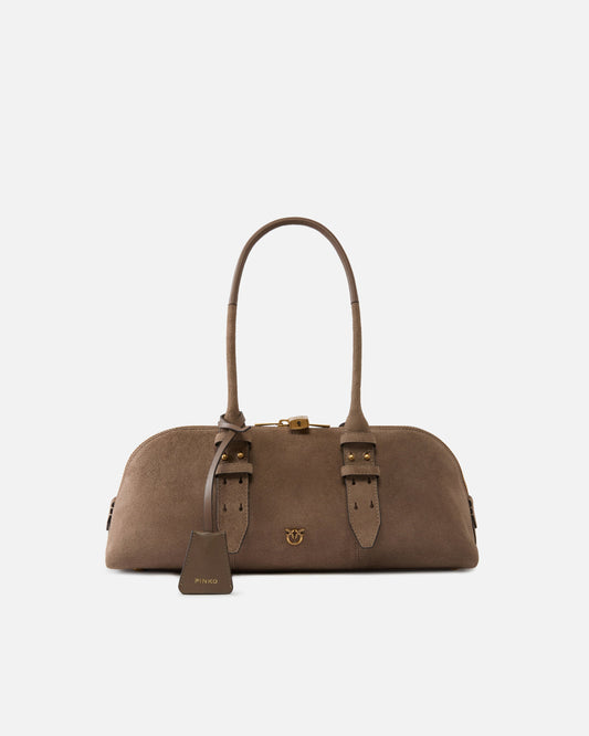 Escape Bag Horizontal large shoulder bag in suede