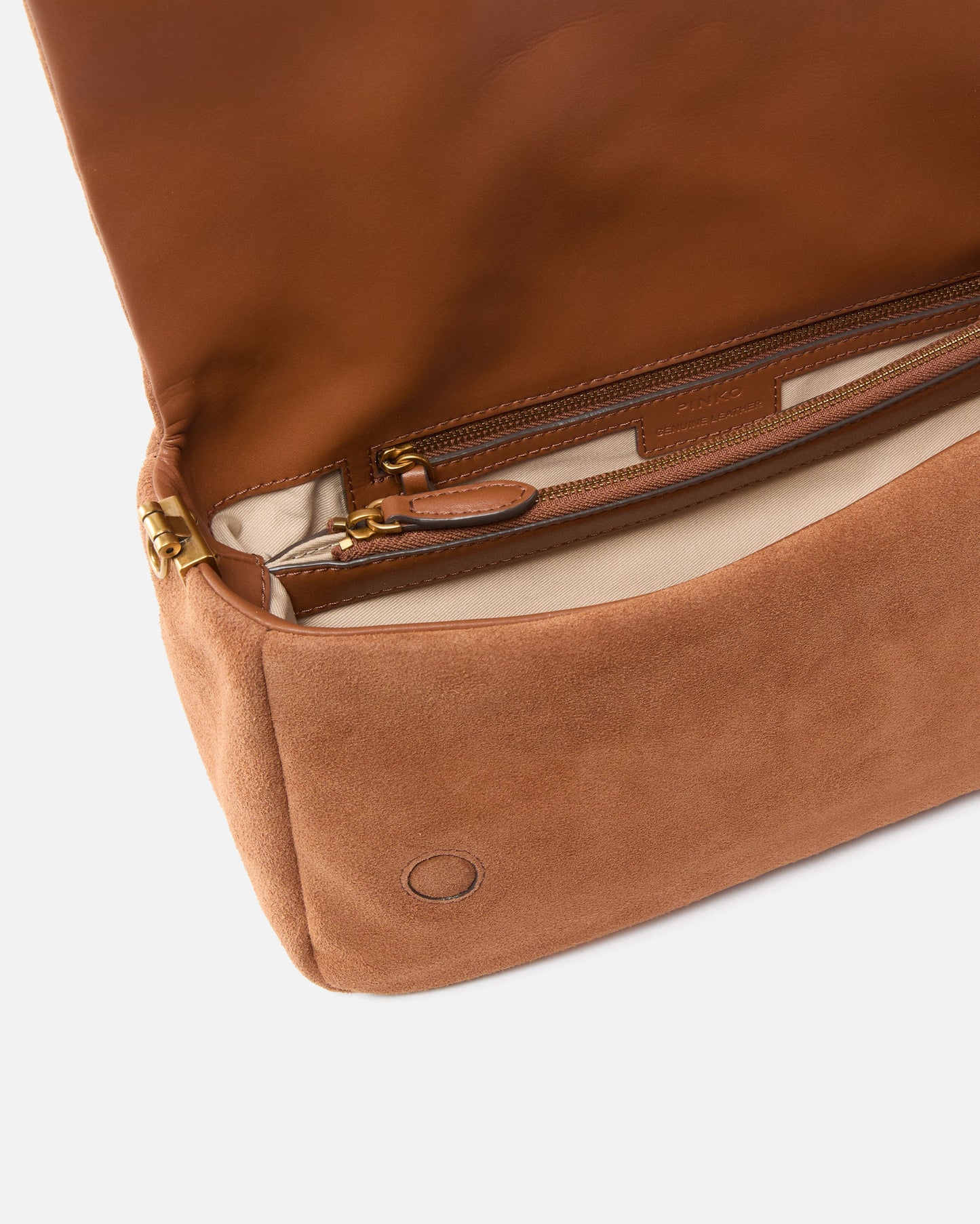 Love Bag Click Soft Horizontal Handle medium crossbody bag in suede