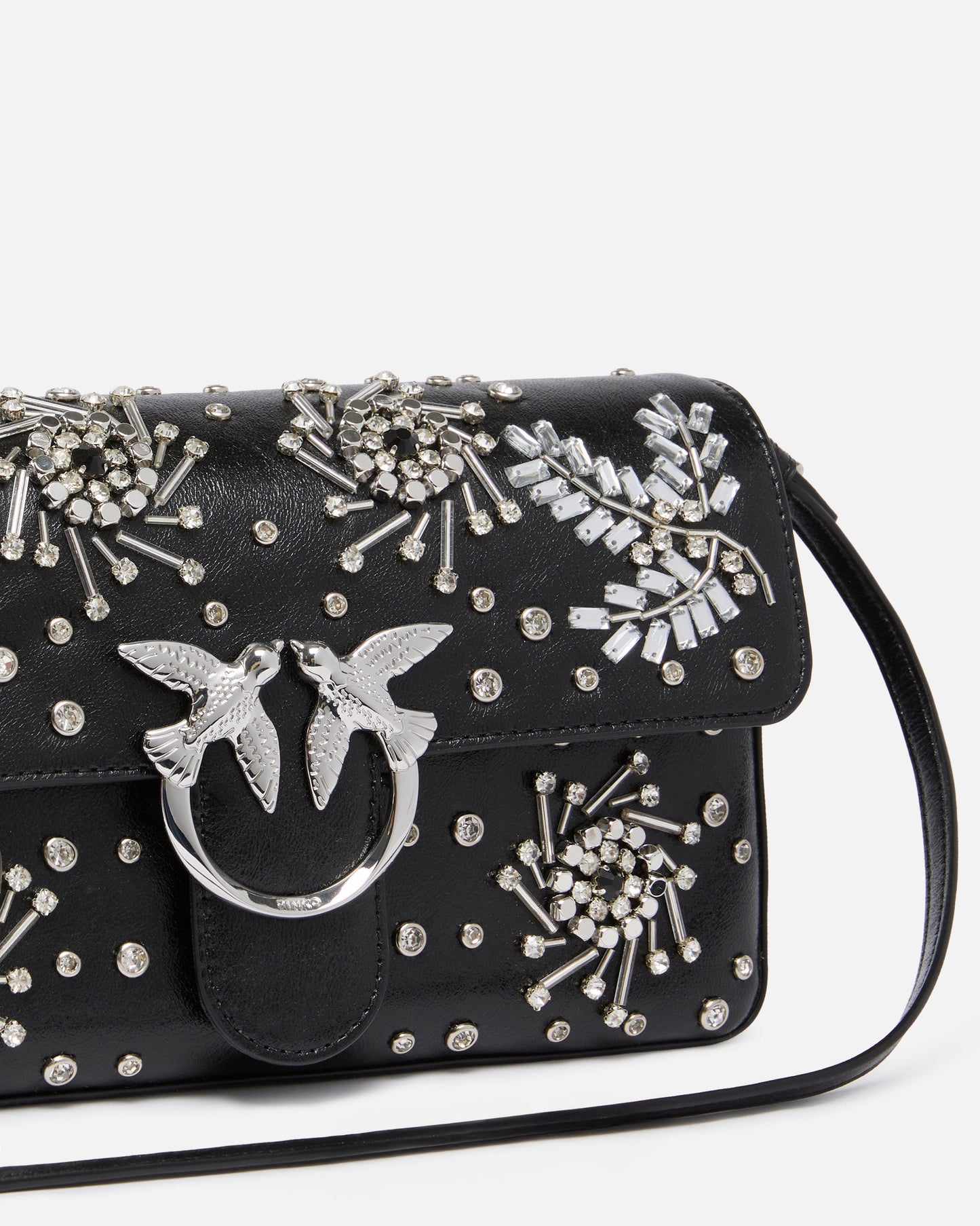 Love Bag Slouchy medium shoulder bag in leather-effect microfibre