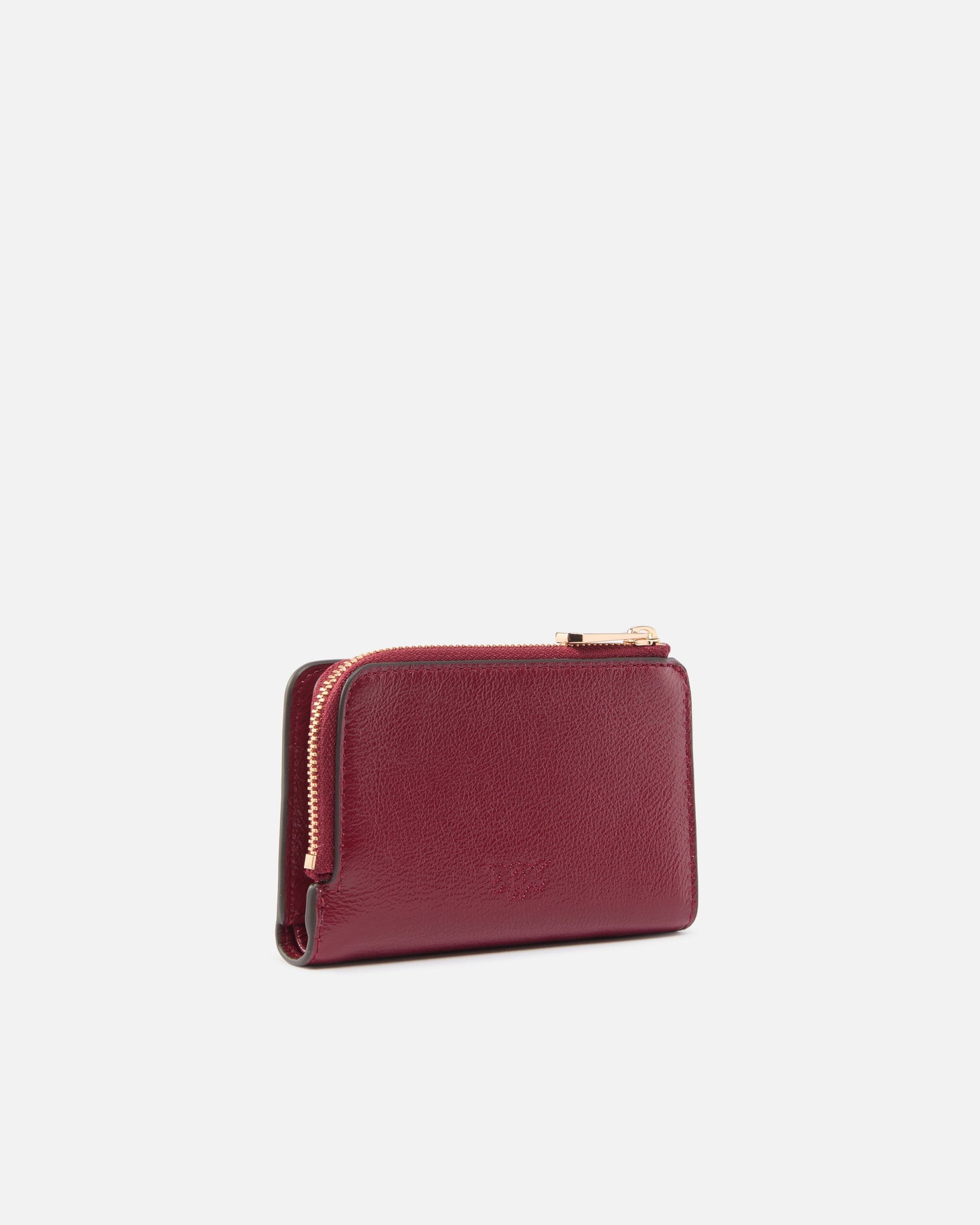 Mini wallet in shiny leather with Love Birds