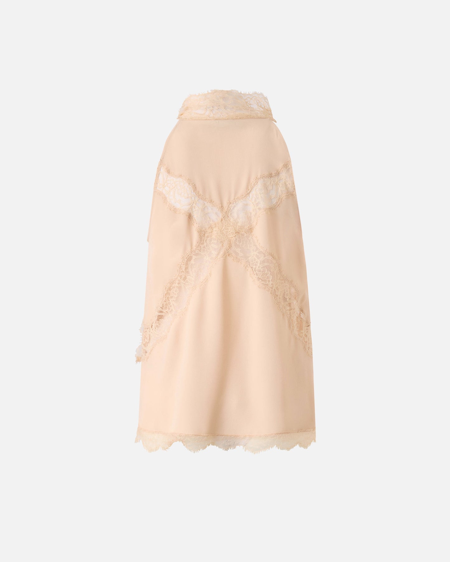 Halterneck top with lace