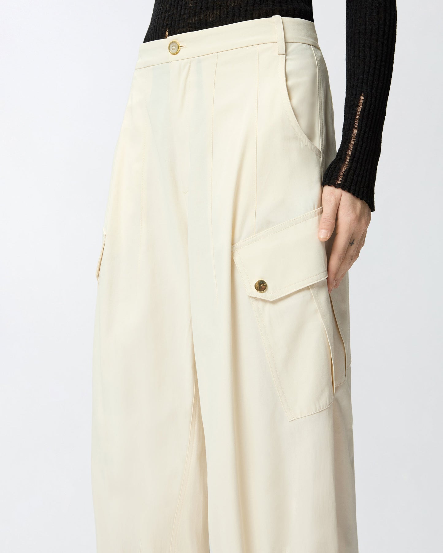 Flowing cotton trousers