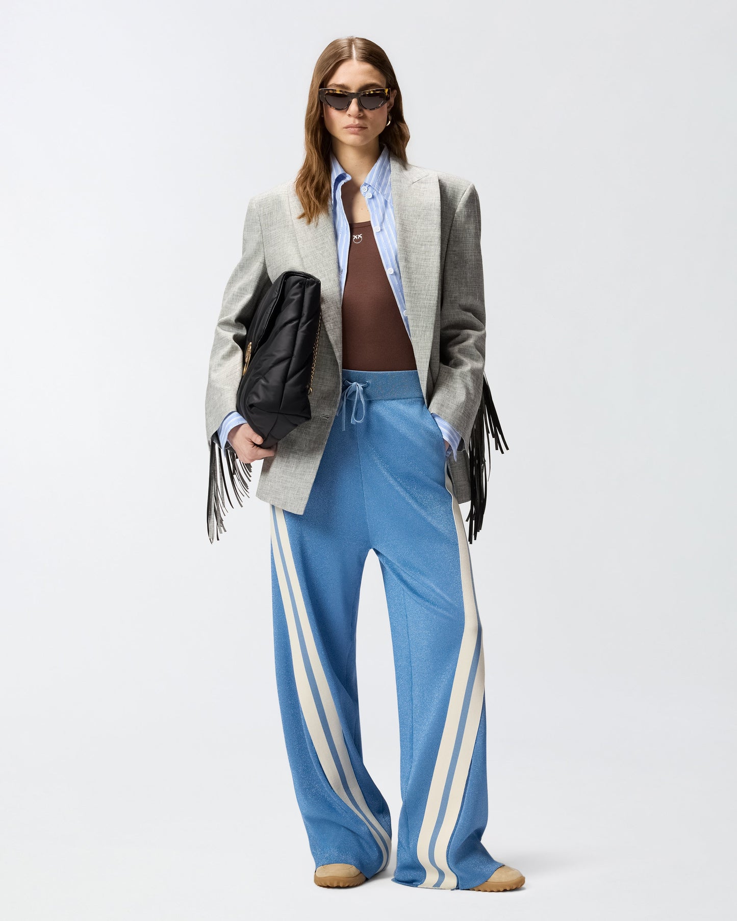Sporty trousers with bands