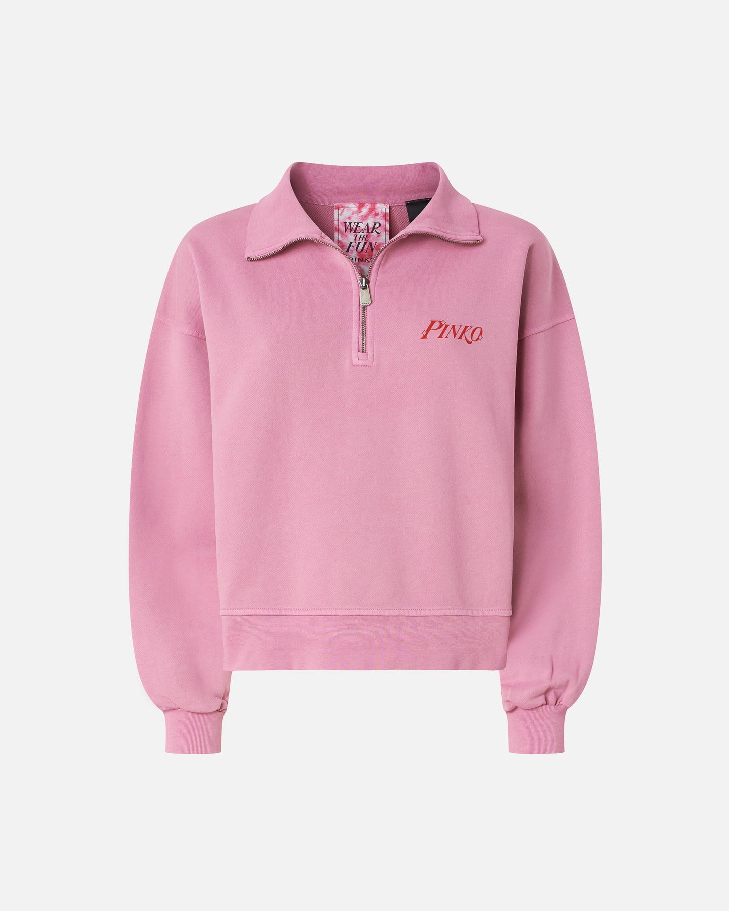 Sweatshirt with heart and logotini print