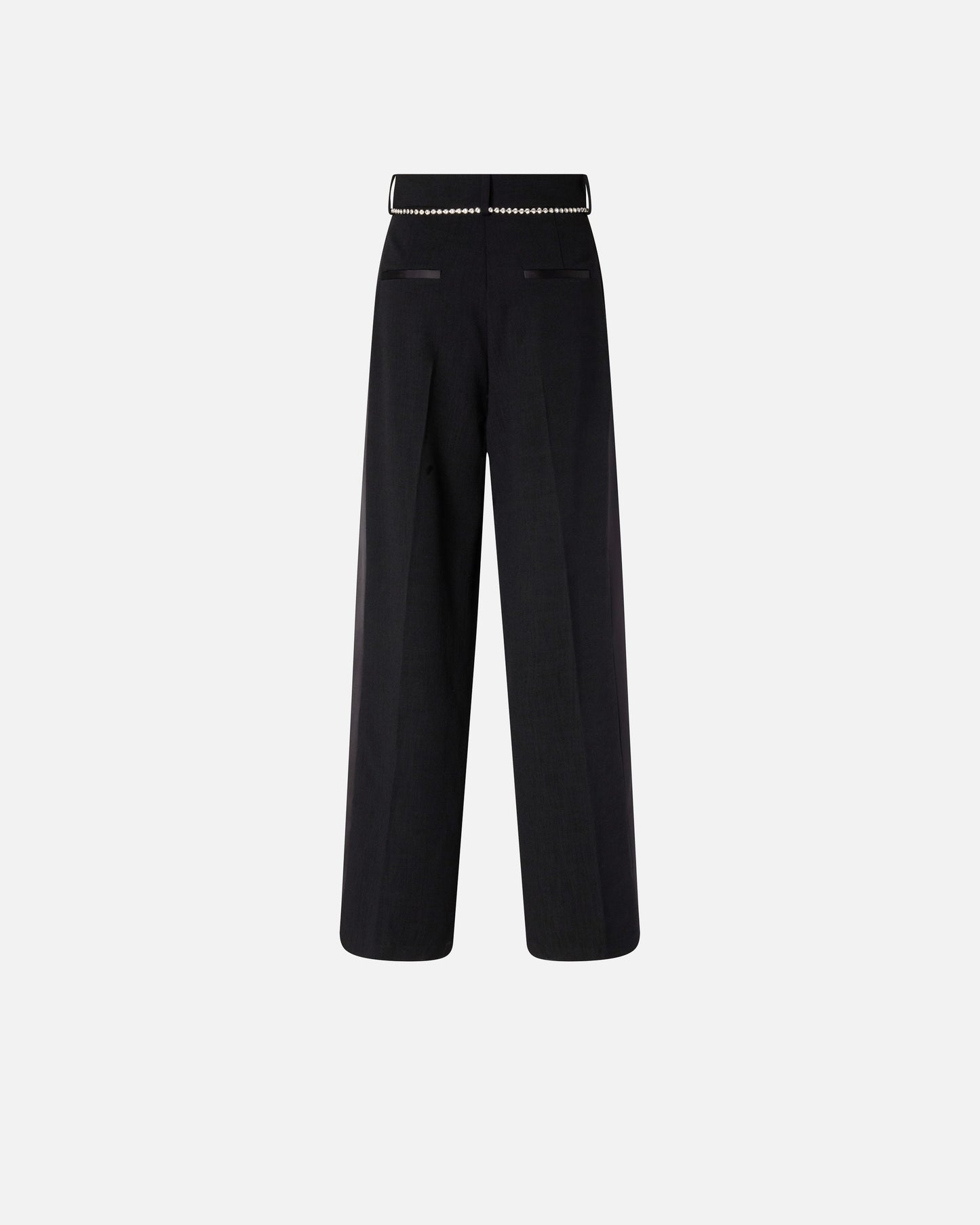 Trousers with jewel belt