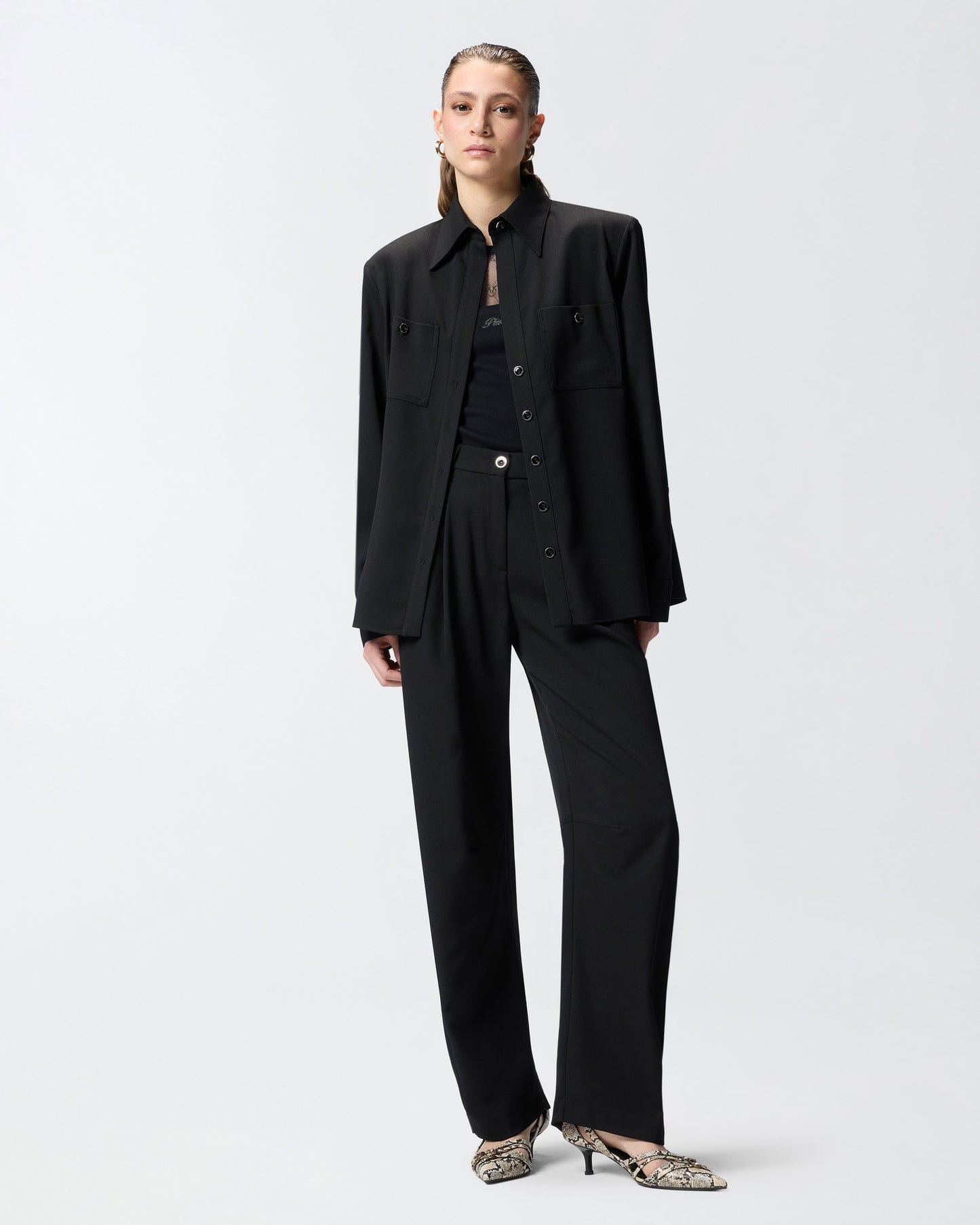 Flowing balloon trousers