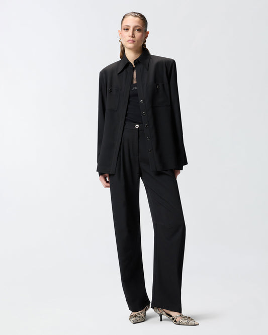 Flowing balloon trousers