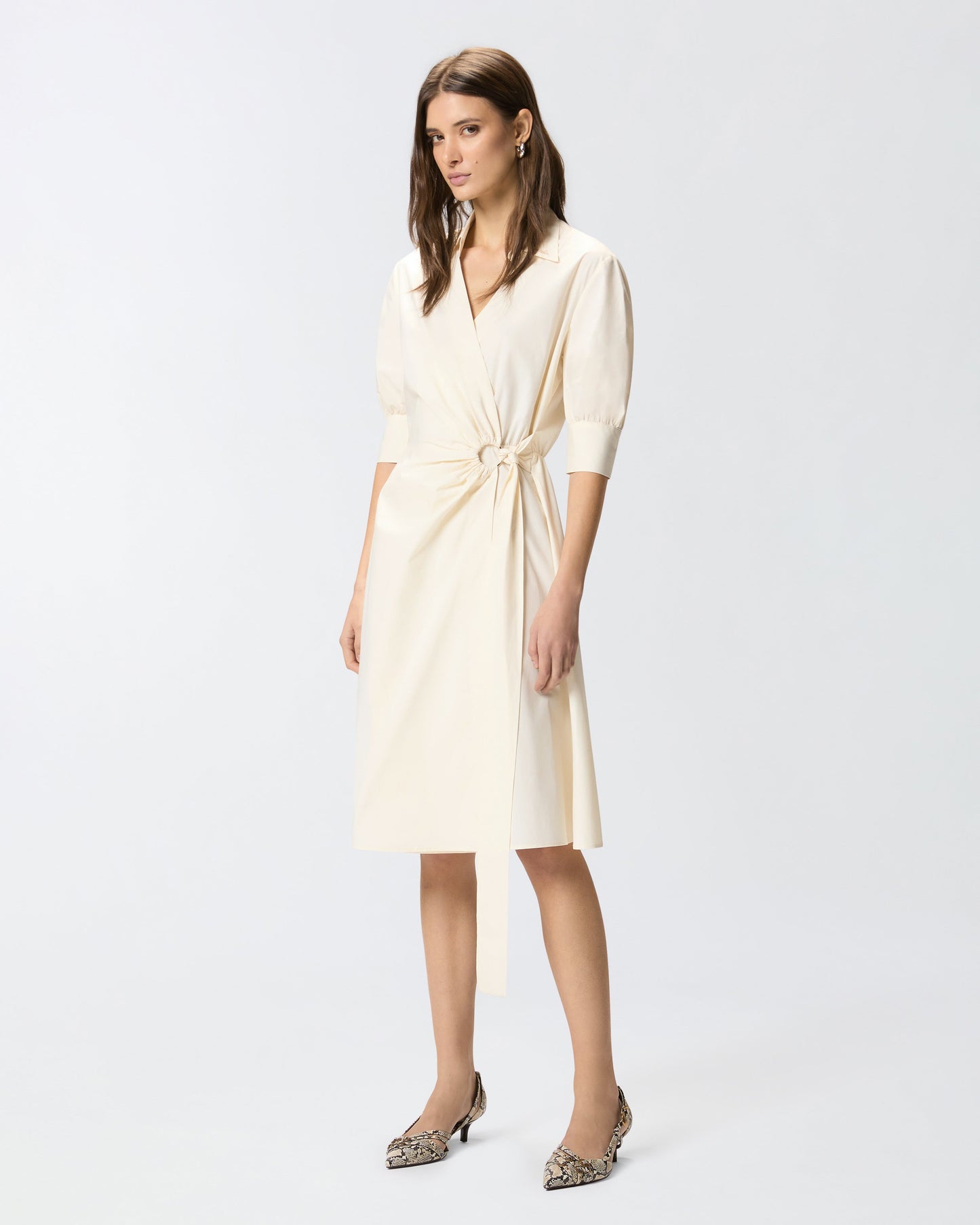 Midi wrap dress