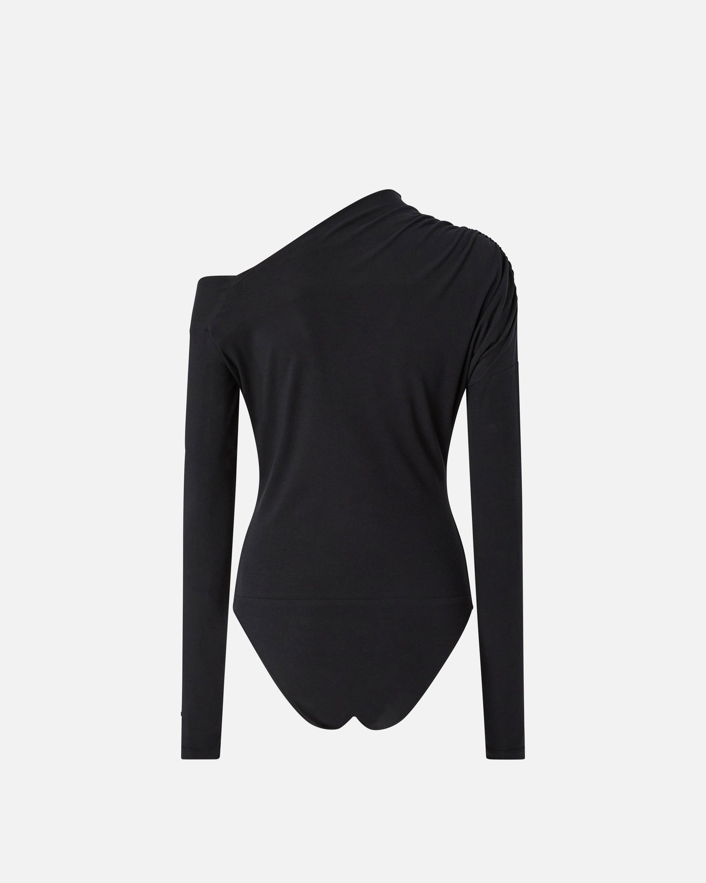Bodysuit with asymmetric neckline