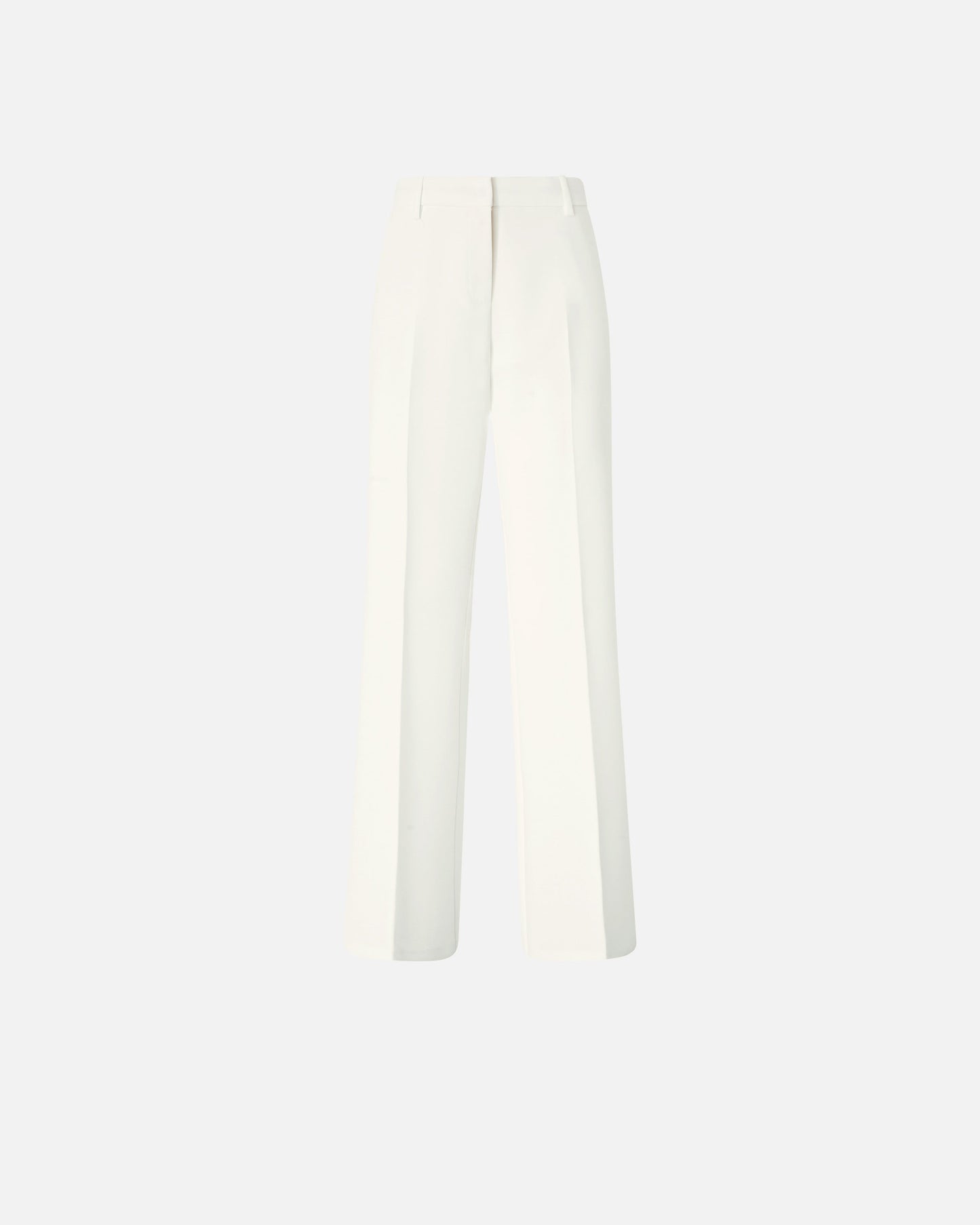 Trousers in canvas with pressed pleat detail