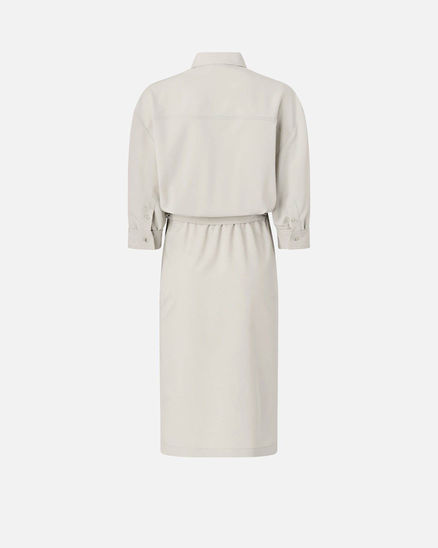 Midi dress with a shirt-style bodice