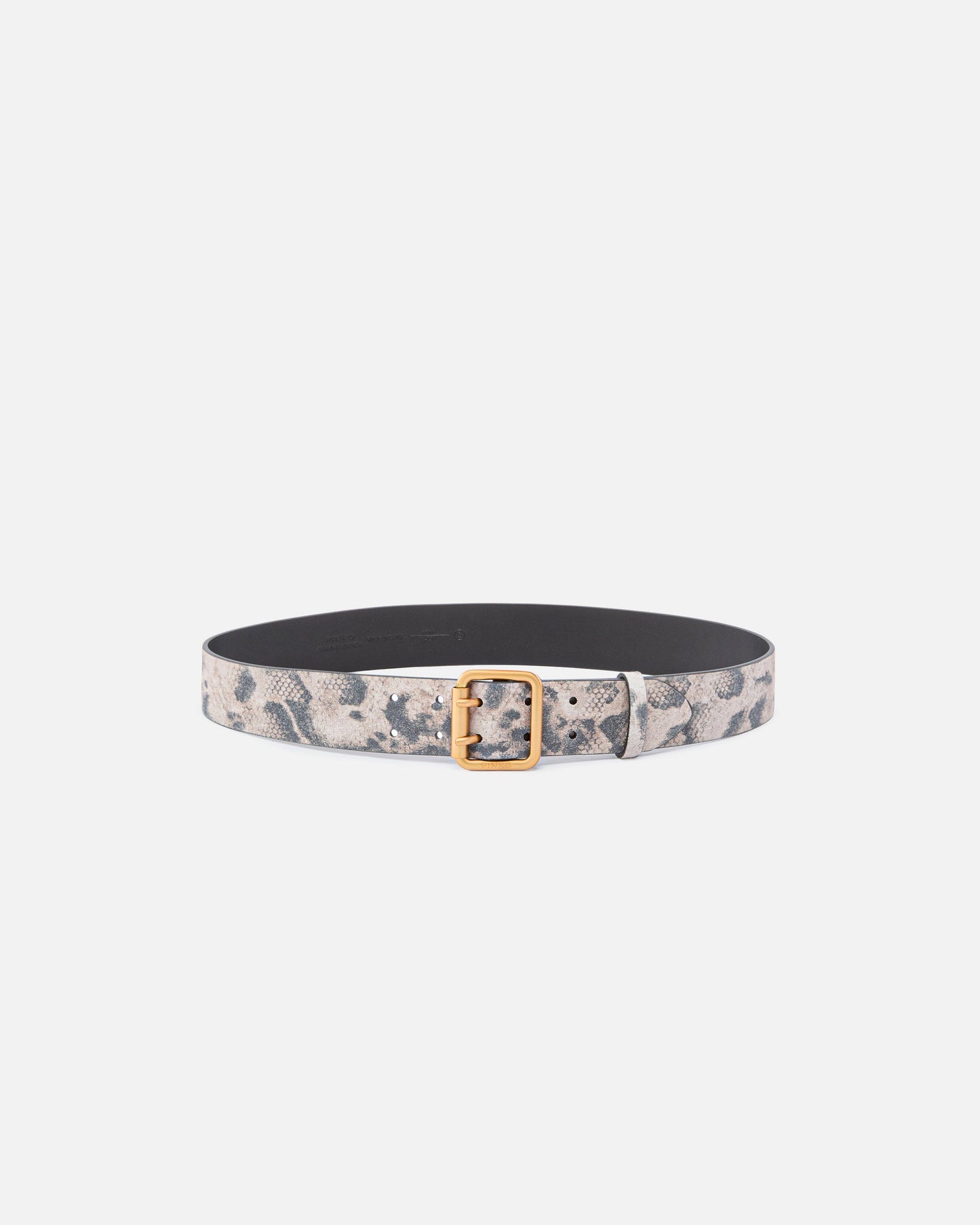 Belt with python print, 4 cm