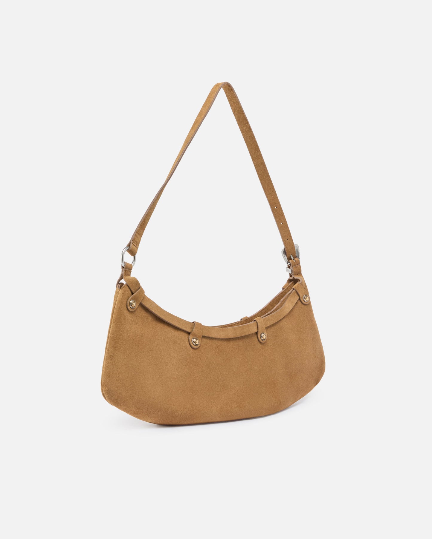 Pocket Body Bag large shoulder bag in suede with pockets