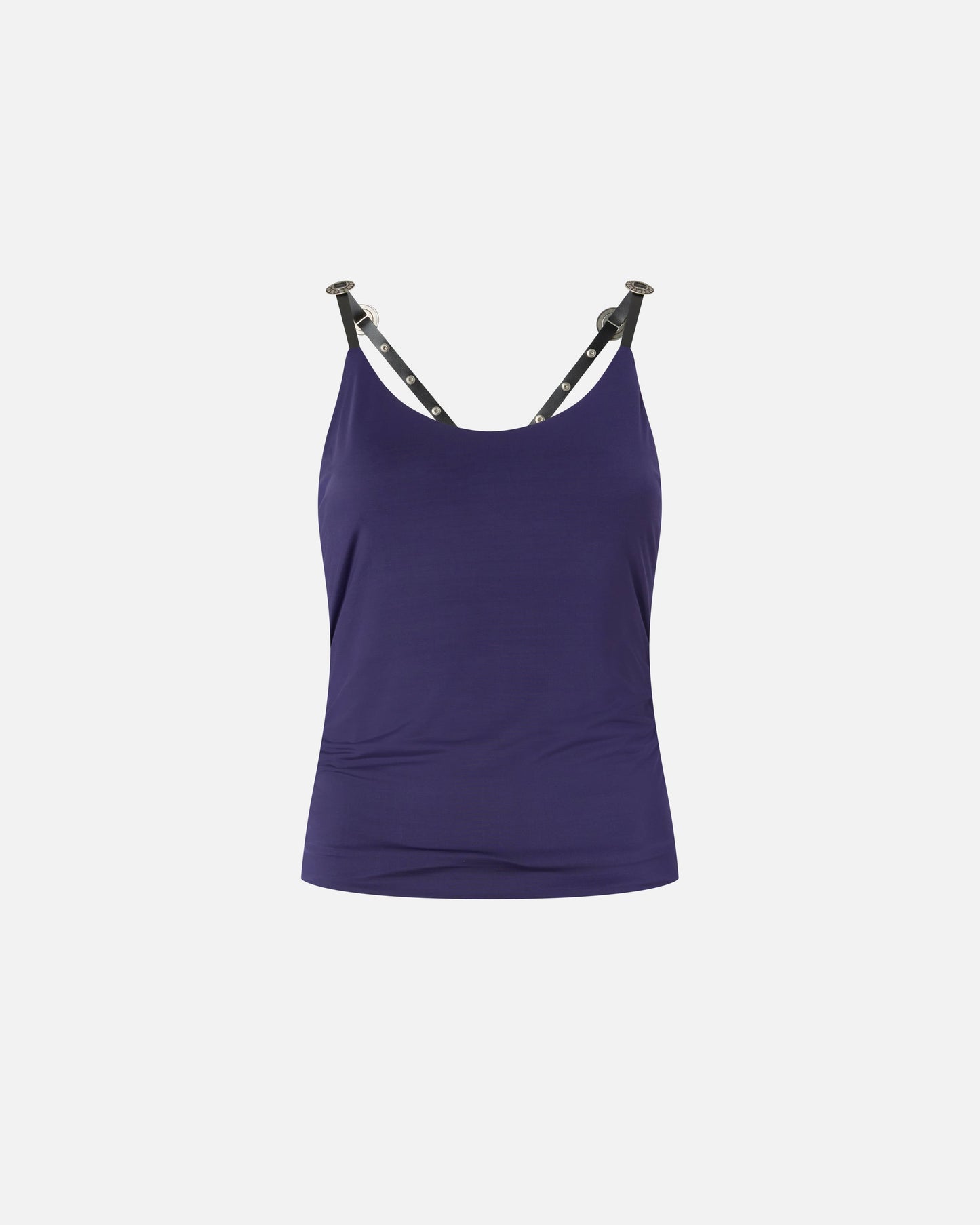 Top with studded spaghetti straps