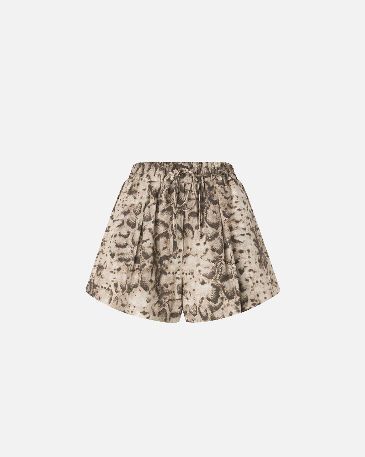 Snake-print shorts