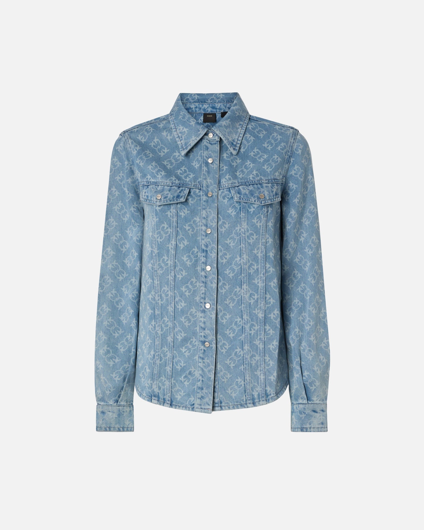Denim shirt with Love Birds logo