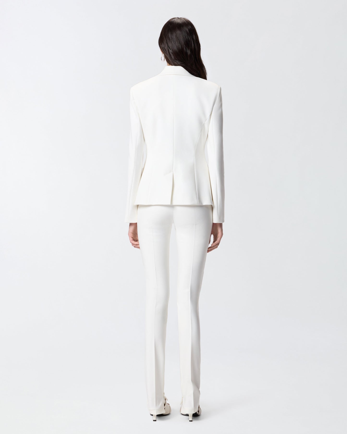 Jacket with rear slit