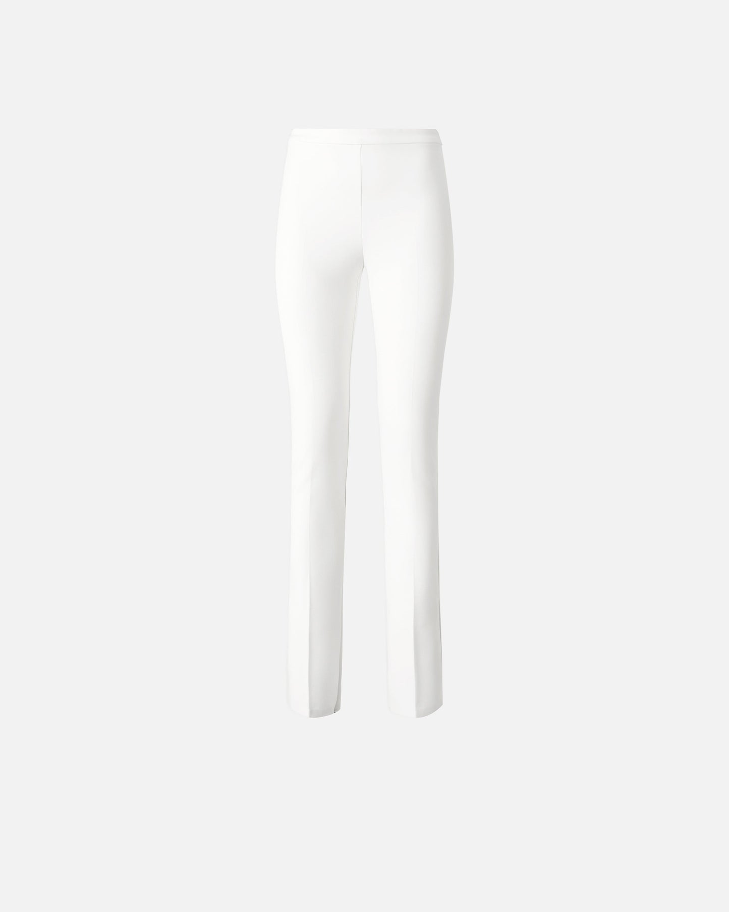 Trousers with adjustable hem slit detail