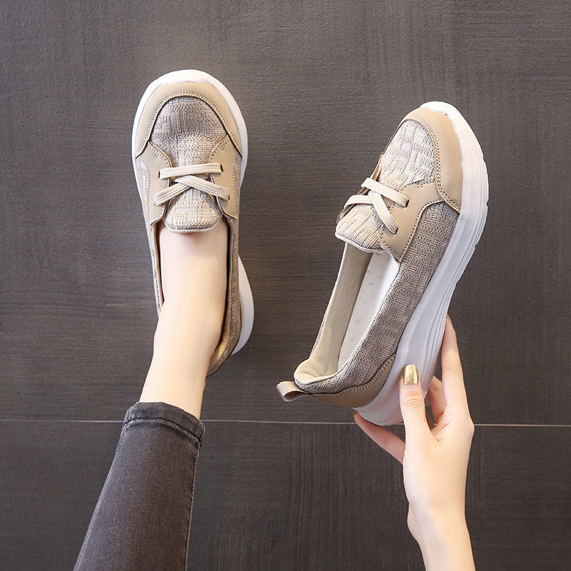 Atmungsaktive Damen-Slipper mit Fußgewölbestütze und rutschfester Sohle