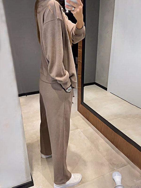 Zweiteiler-Set für Damen: Jacke mit Knöpfen und Hose (2 kaufen, kostenloser Versand)