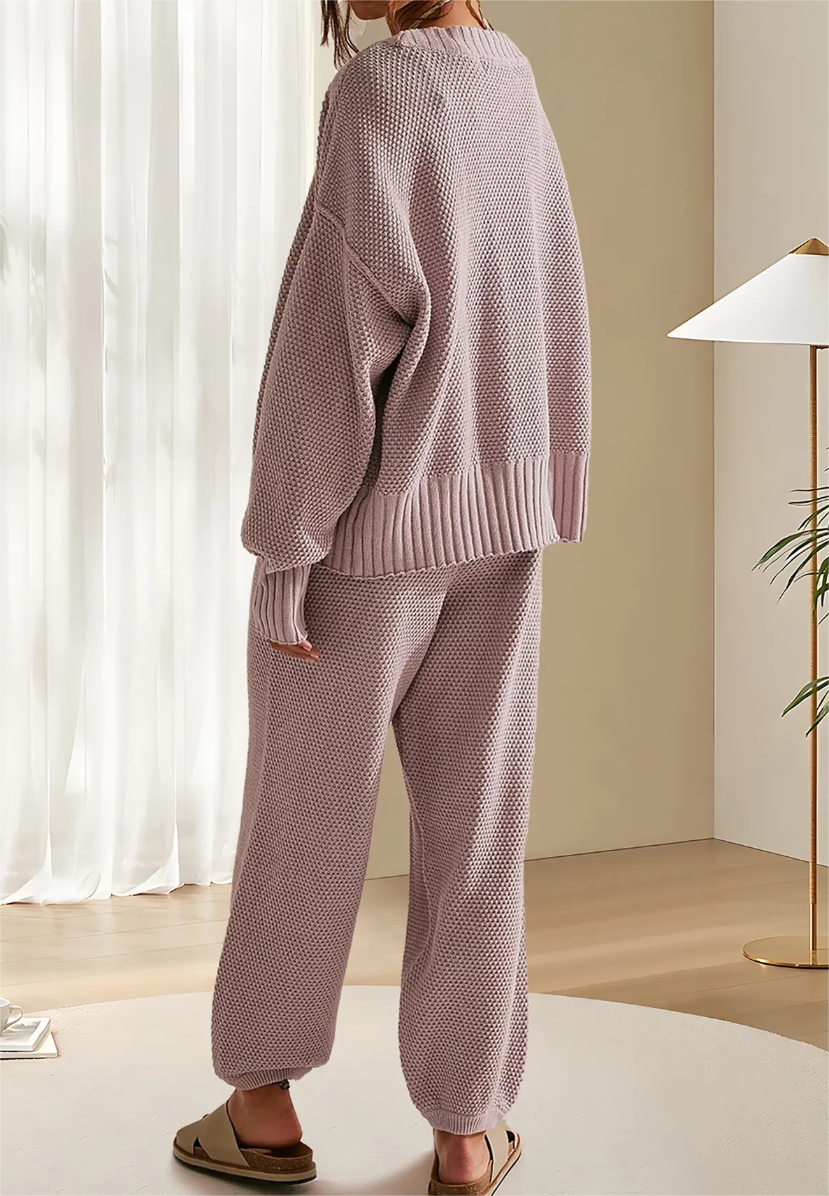 Neues weiches Rippstrick-Set (2 kaufen, kostenloser Versand)