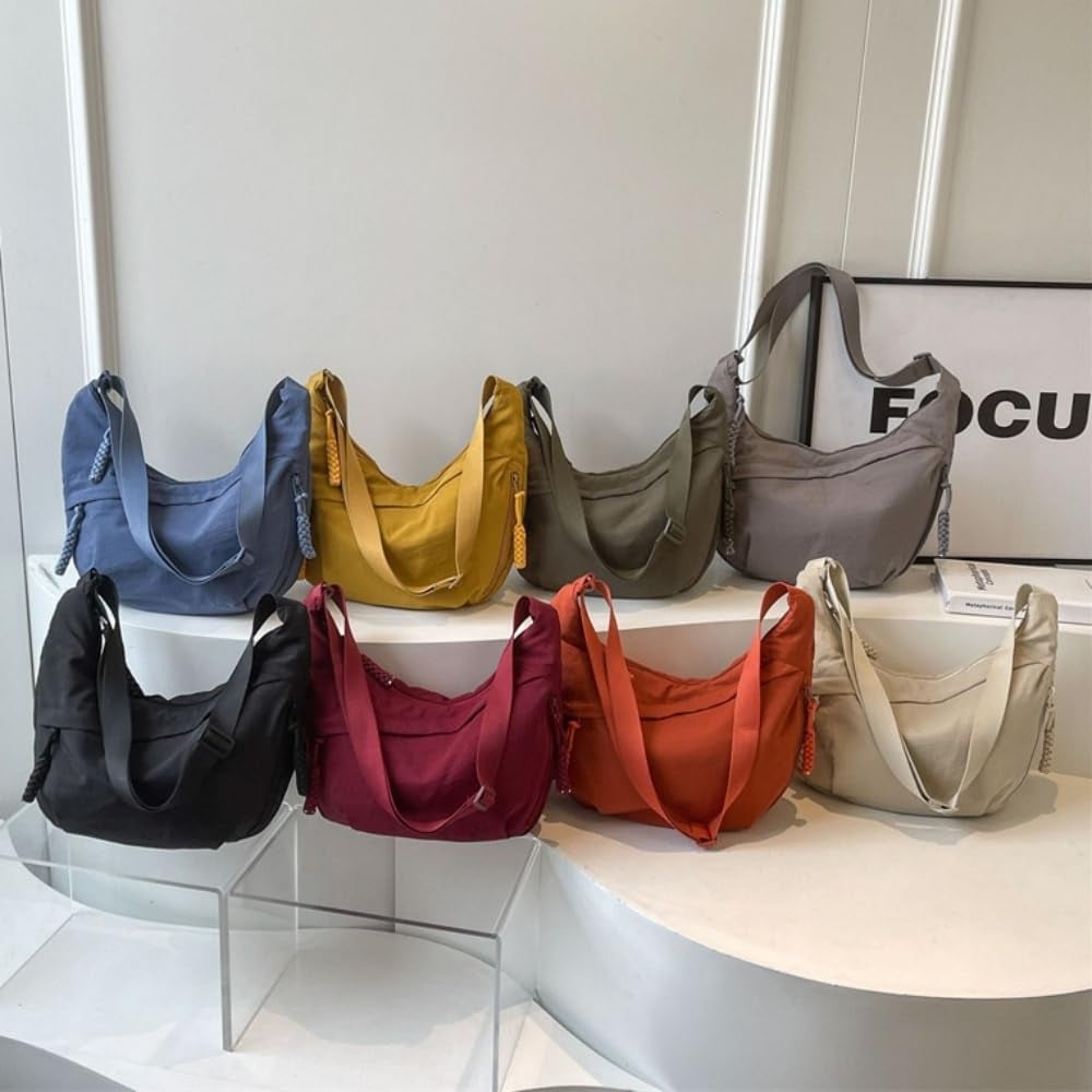 Designer Direktvertrieb Damenmode Uni-Nylon Umhängetasche Hobo-Tasche