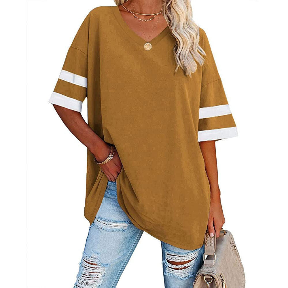 🔥Bis zu 69% Rabatt heute🔥Damen Sommer 2025 Oberteile 20 Farben Lässige V-Ausschnitt T-Shirts
