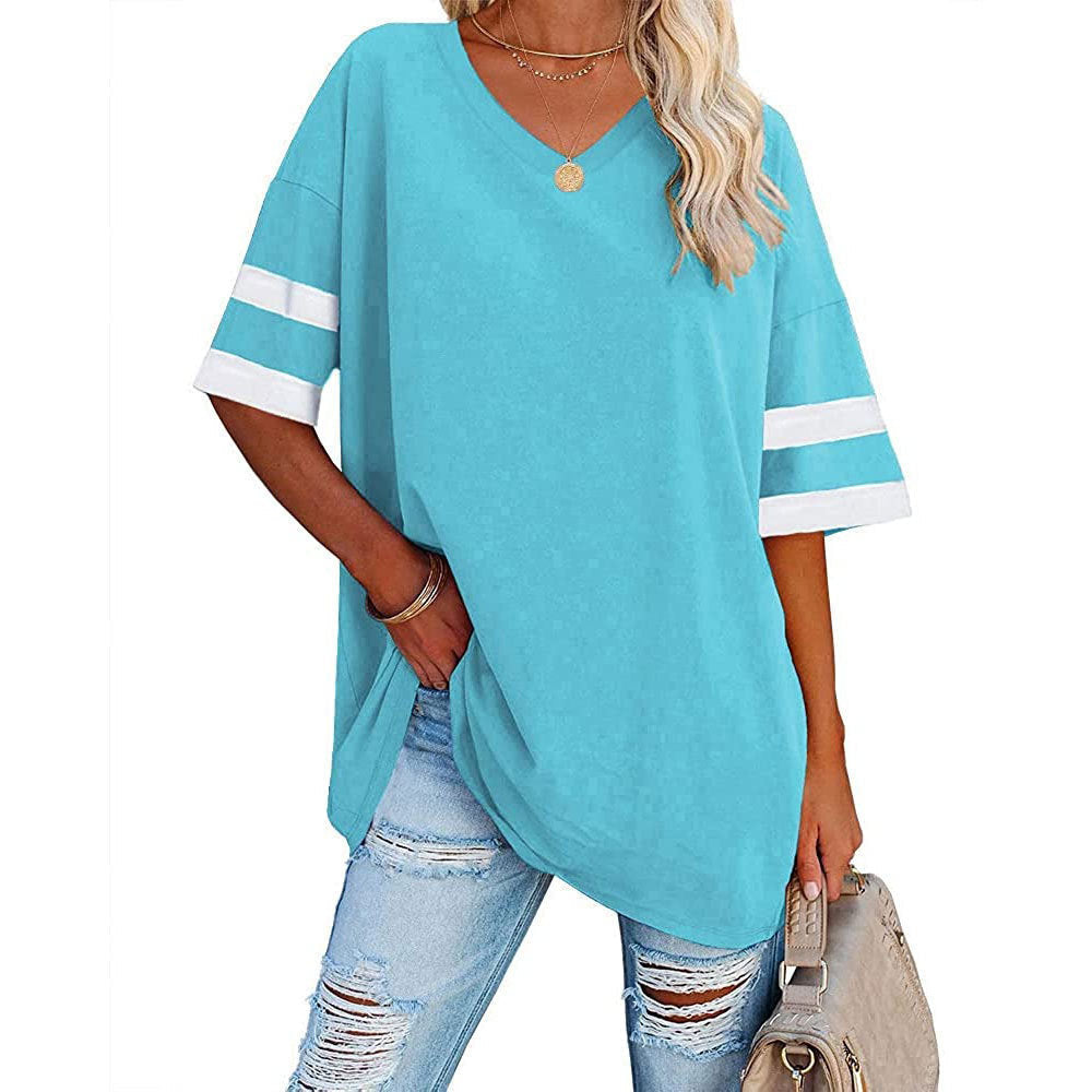 🔥Bis zu 69% Rabatt heute🔥Damen Sommer 2025 Oberteile 20 Farben Lässige V-Ausschnitt T-Shirts