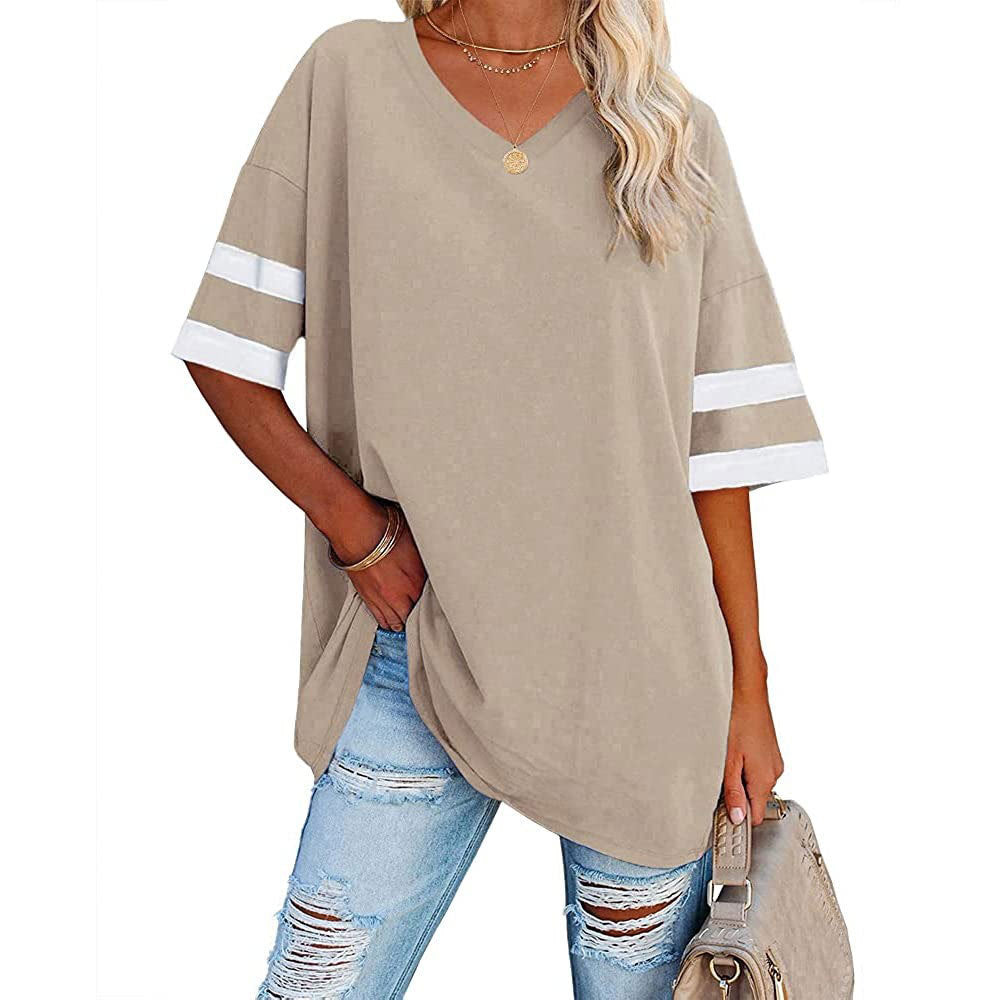 🔥Bis zu 69% Rabatt heute🔥Damen Sommer 2025 Oberteile 20 Farben Lässige V-Ausschnitt T-Shirts