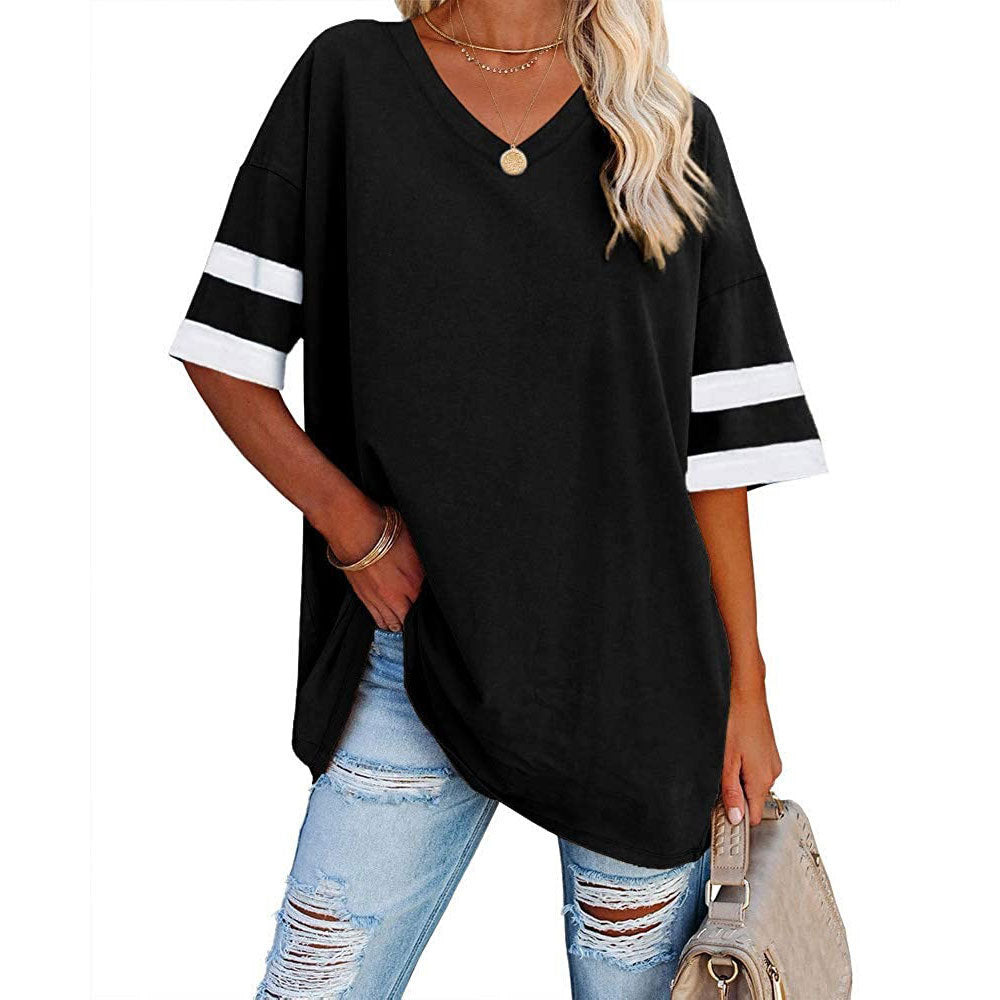 🔥Bis zu 69% Rabatt heute🔥Damen Sommer 2025 Oberteile 20 Farben Lässige V-Ausschnitt T-Shirts
