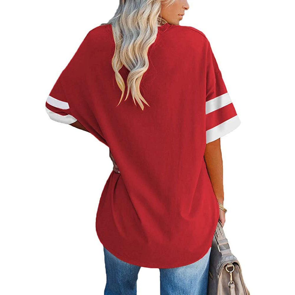 🔥Bis zu 69% Rabatt heute🔥Damen Sommer 2025 Oberteile 20 Farben Lässige V-Ausschnitt T-Shirts